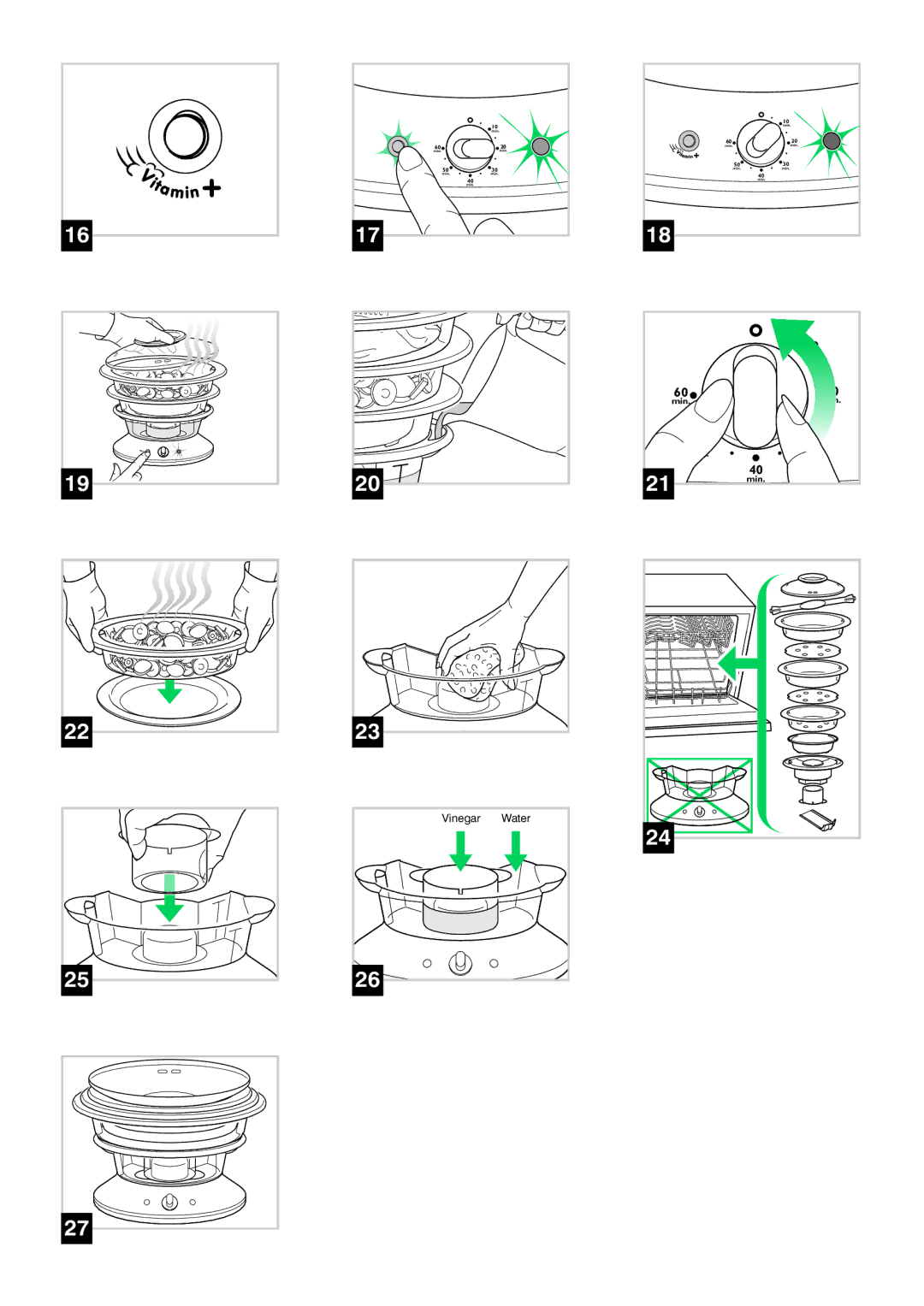 Tefal VC400716, VC400770, VC400715 manual Vinegar 