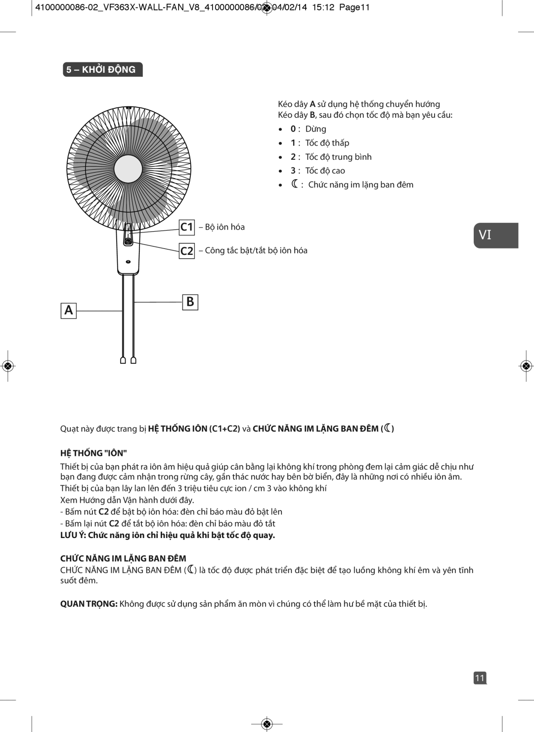 Tefal VF3636T0 manual HỆ Thống IÔN 