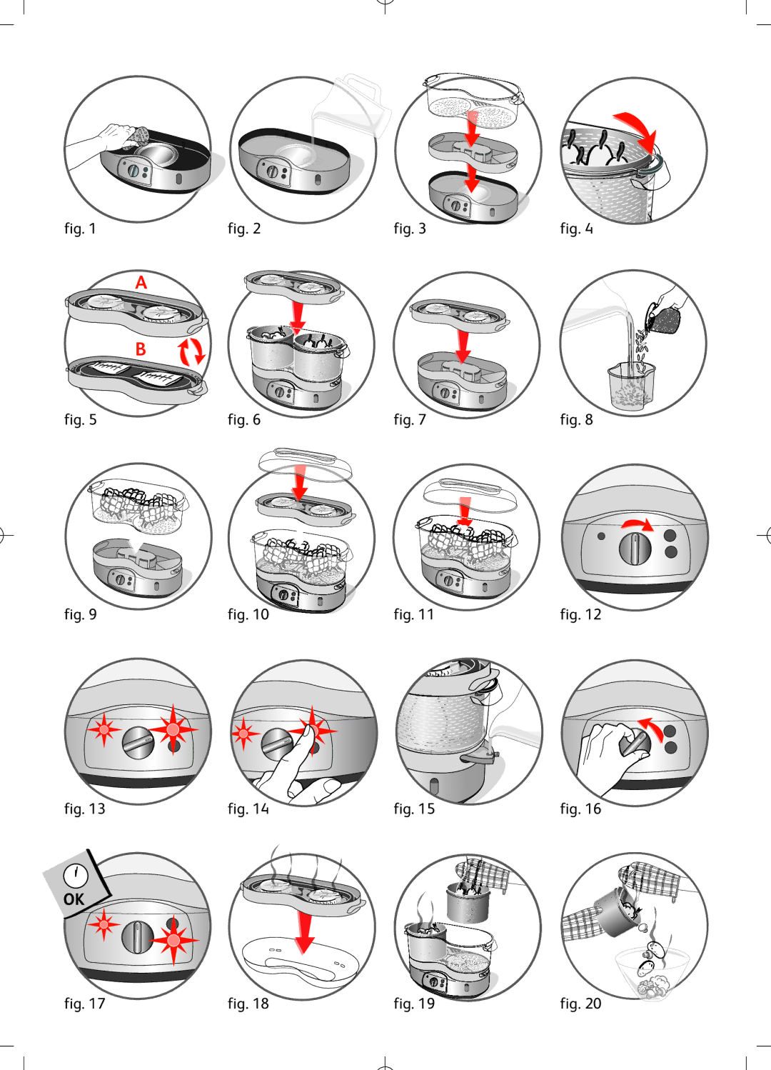 Tefal VS400136, VS400116, VS400133, VS400131, VS400151, VS400150, VS400171, VS400172, VS400170, VS400134, VS400115, VS400132, VS400135 