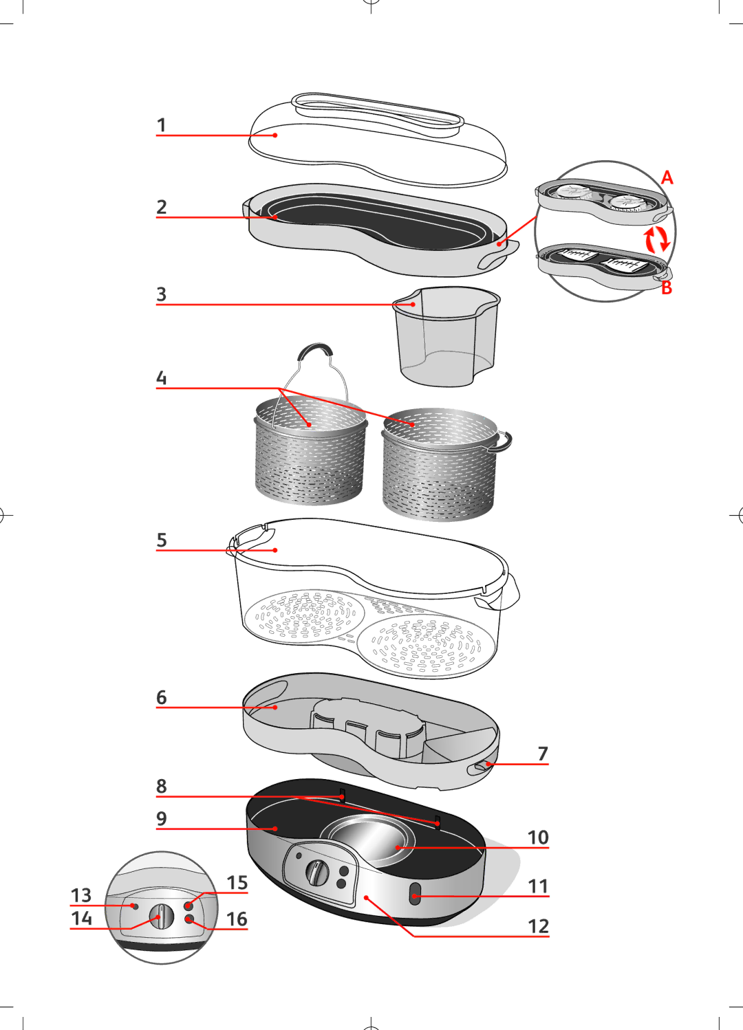 Tefal VS400131, VS400116, VS400133, VS400136, VS400151, VS400150, VS400171, VS400172, VS400170, VS400134, VS400115, VS400132, VS400135 