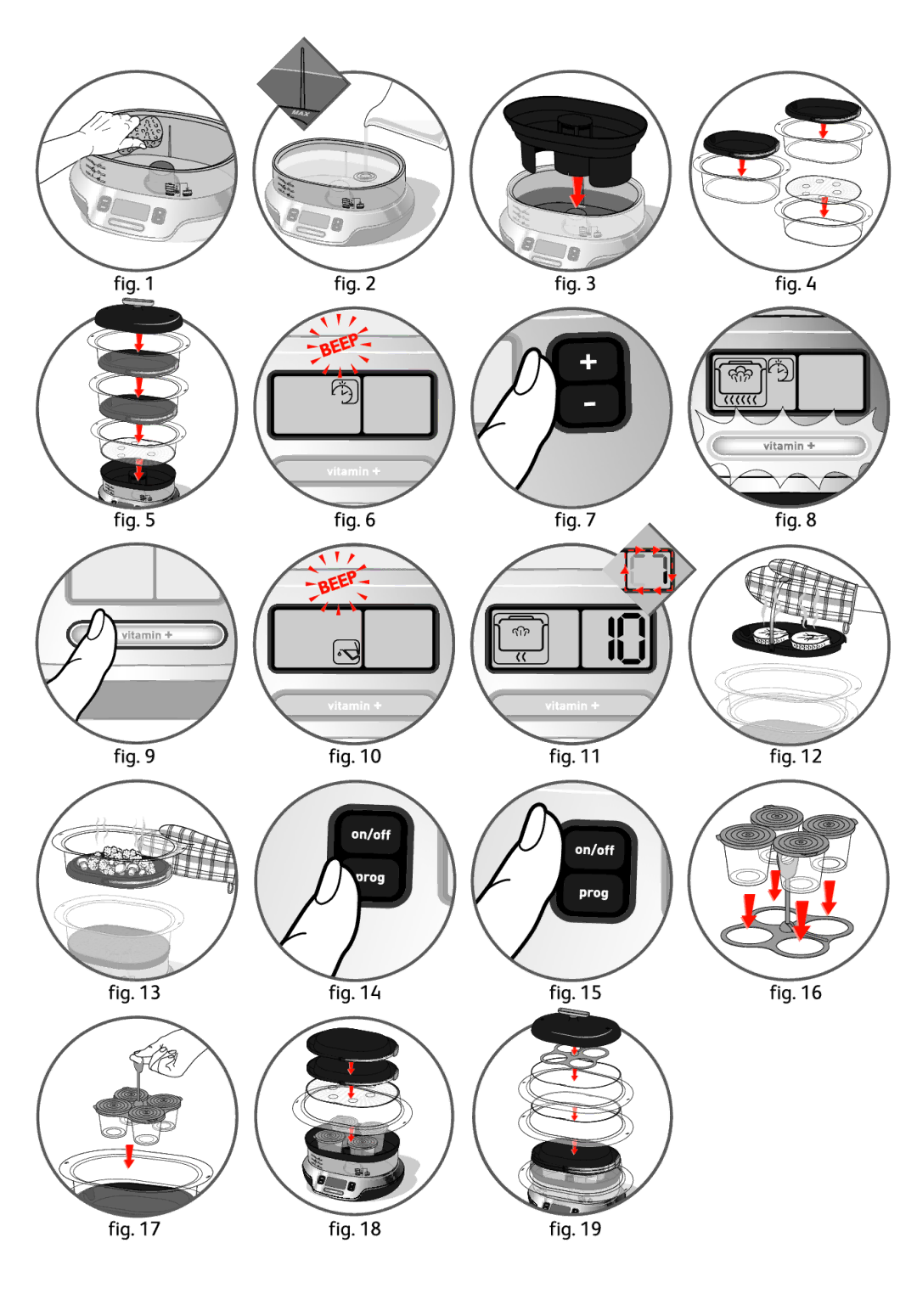 Tefal VS4003CH, VS400333, VS400334, VS400335, VS400370, VS400332, VS400331, VS400330, VS400315 manual 