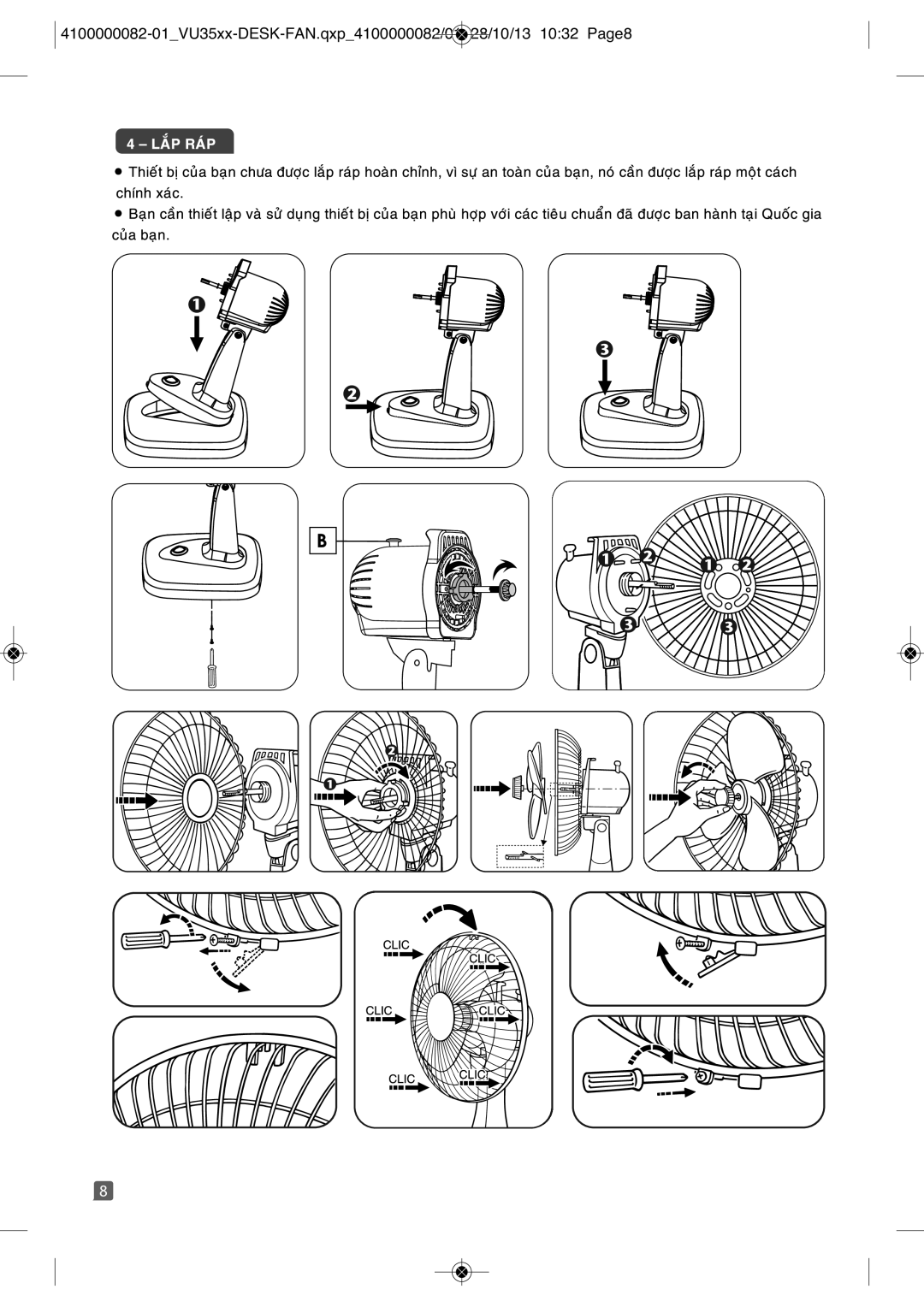 Tefal VU3510T1, VU3510Y0, VU3510T2, VU3510T0, VU3510S1 manual 