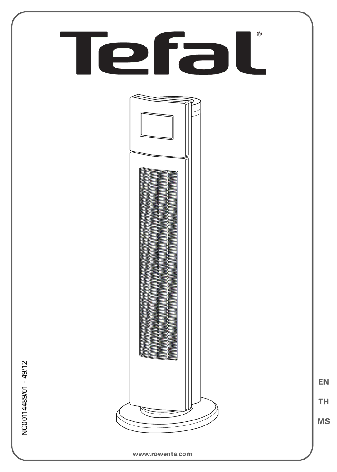 Tefal VU6525G0, VU6525T0, VU6525Y1, VU6525Y0 manual NC00114489/01 49/12 