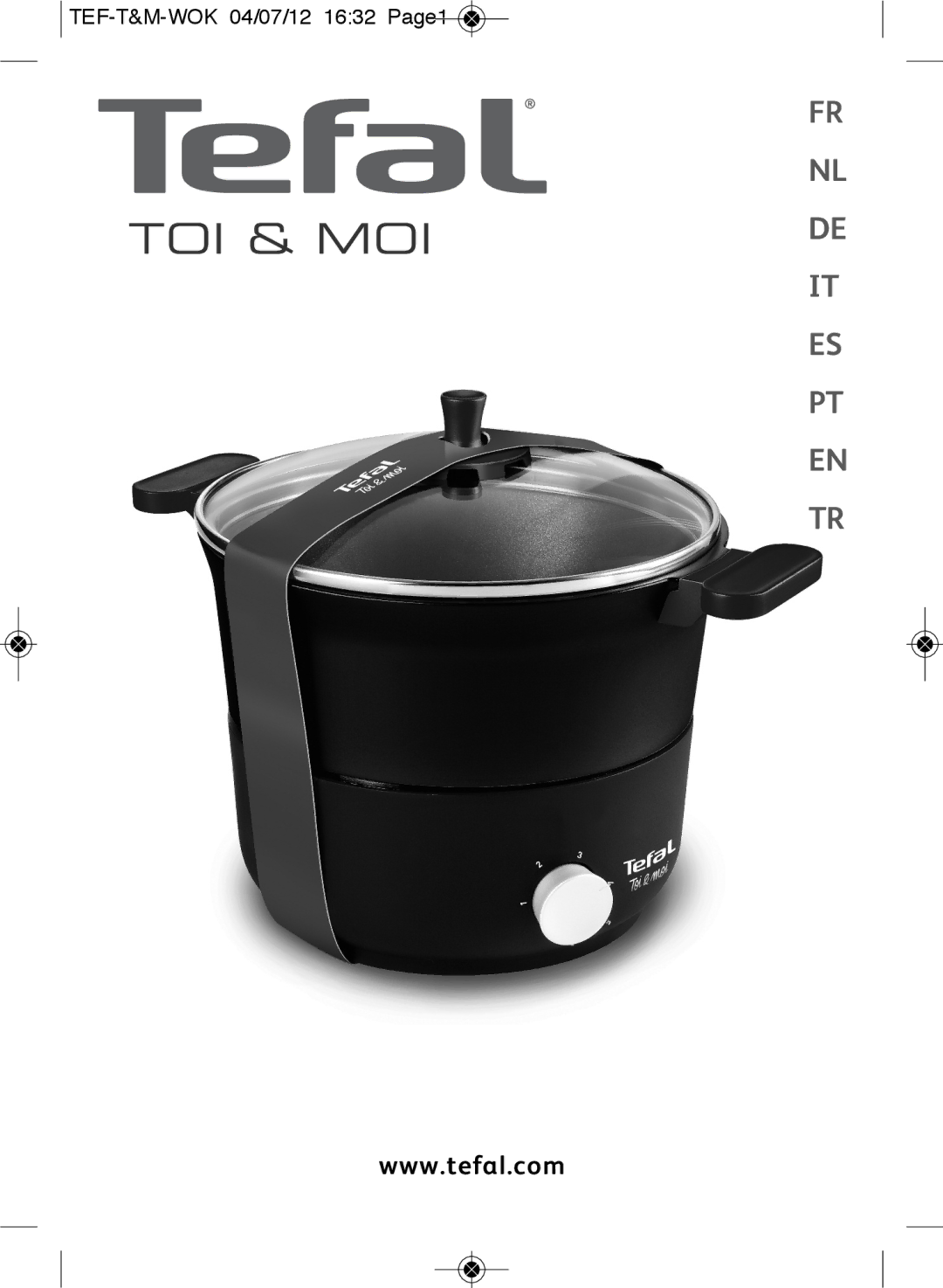 Tefal WO601601 manual Toi & Moi, TEF-T&M-WOK 04/07/12 1632 Page1 