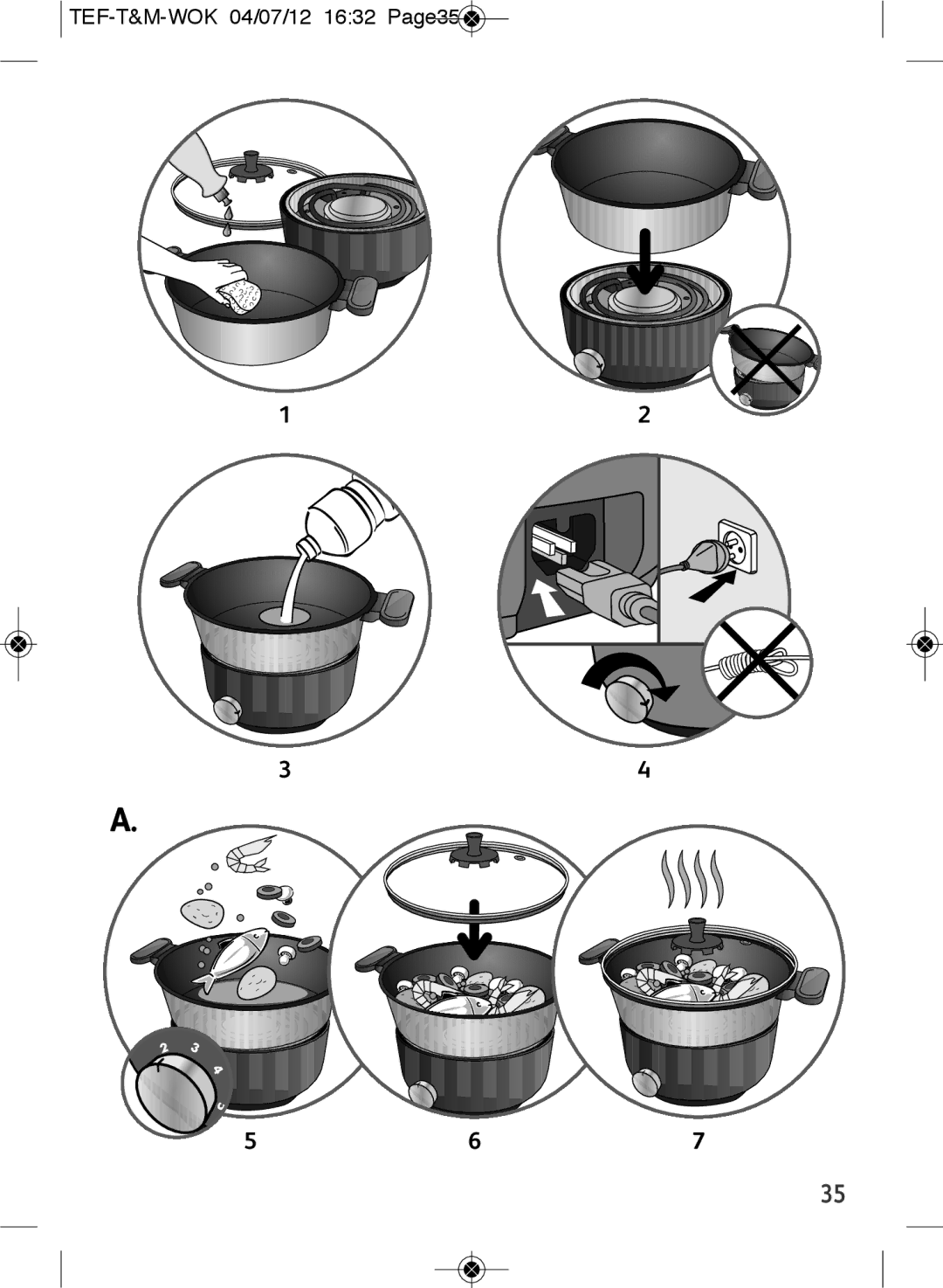 Tefal WO601601 manual TEF-T&M-WOK 04/07/12 1632 Page35 