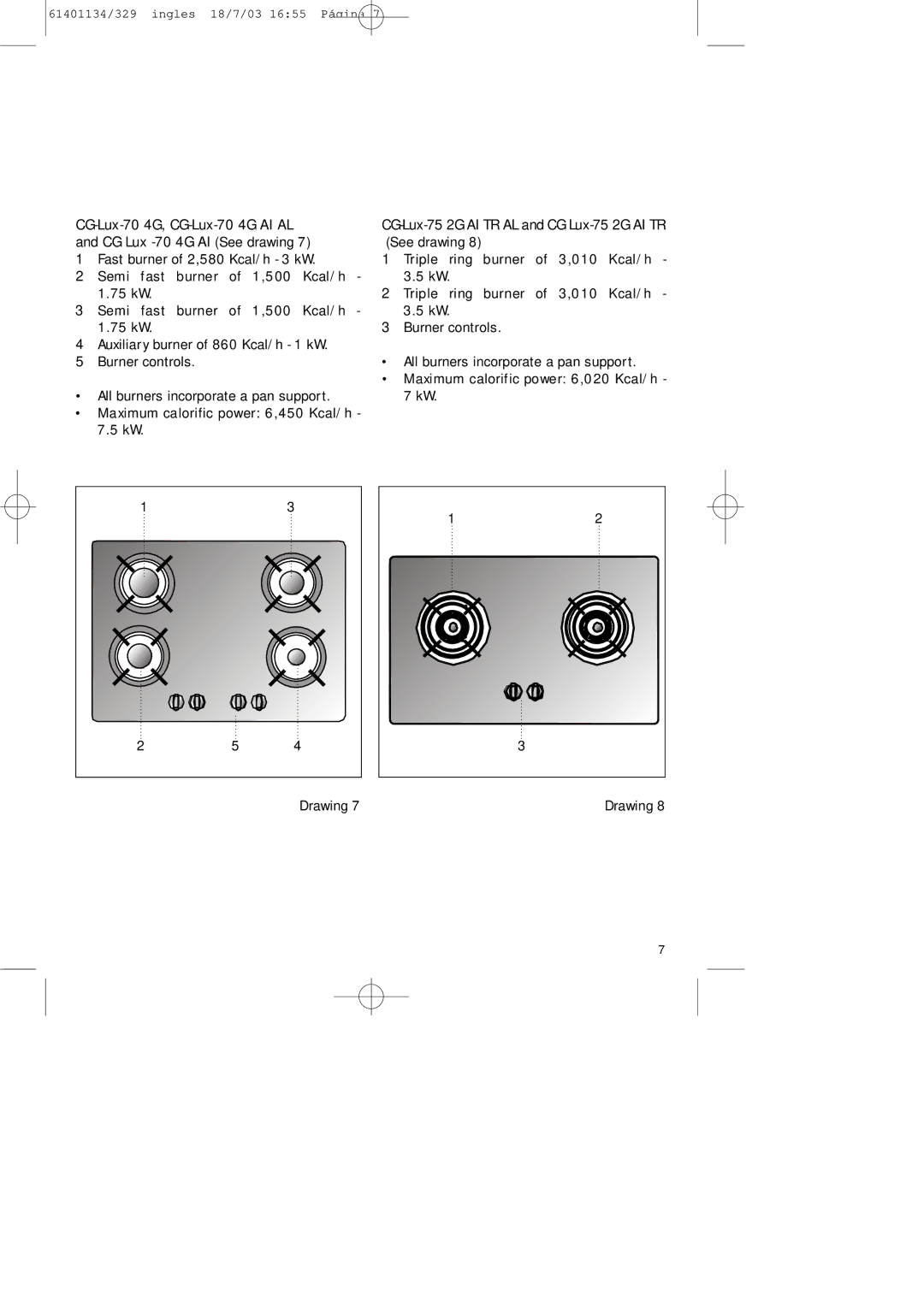 Teka CG Lux-70 5G. Al AL, CG Lux-60 4G. Al AL manual CG-Lux-70 4G, CG-Lux-70 4G AI AL 