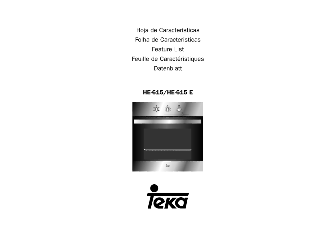 Teka HE-615 E manual Datenblatt 