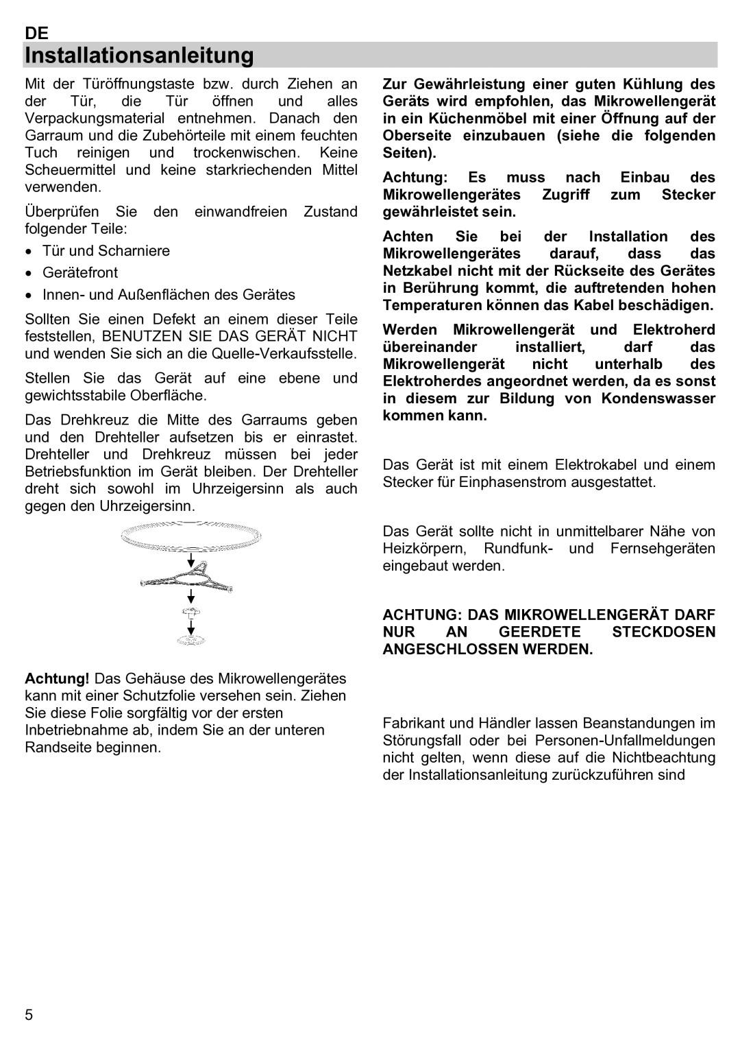 Teka ieka MWL 20 BIT manual Installationsanleitung 