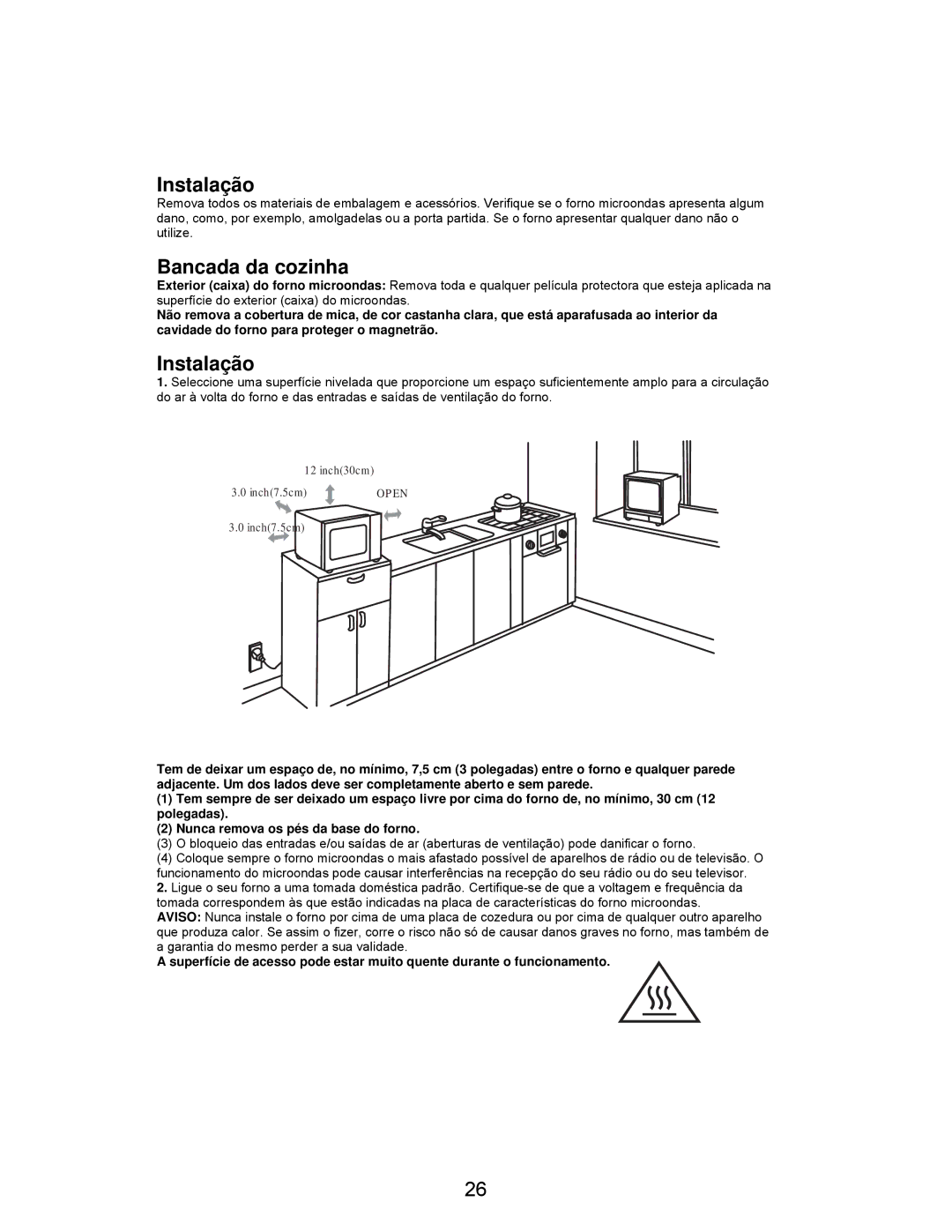 Teka MW 21 IMS INOX manual Instalação 