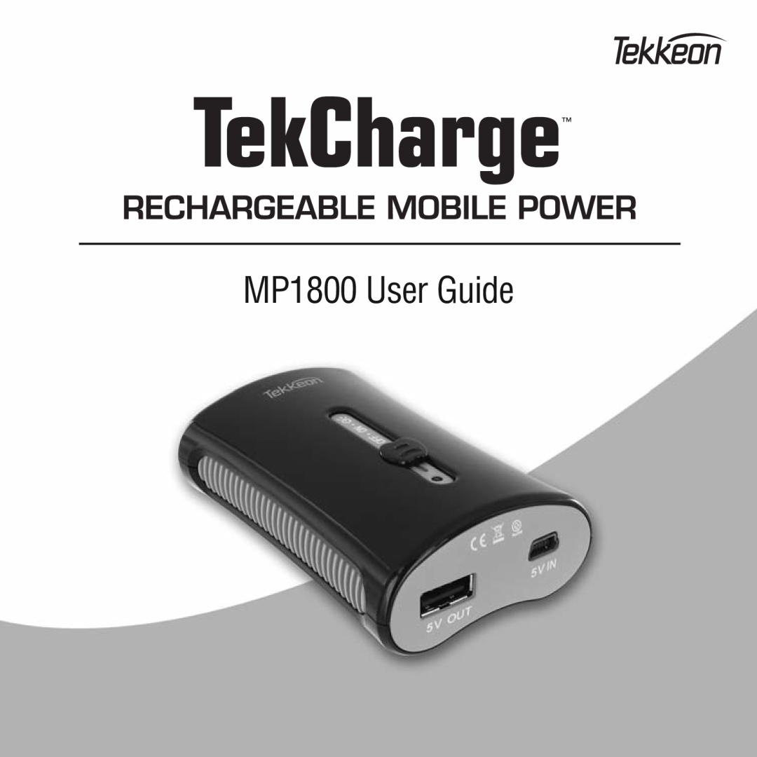Tekkeon manual MP1800 User Guide 
