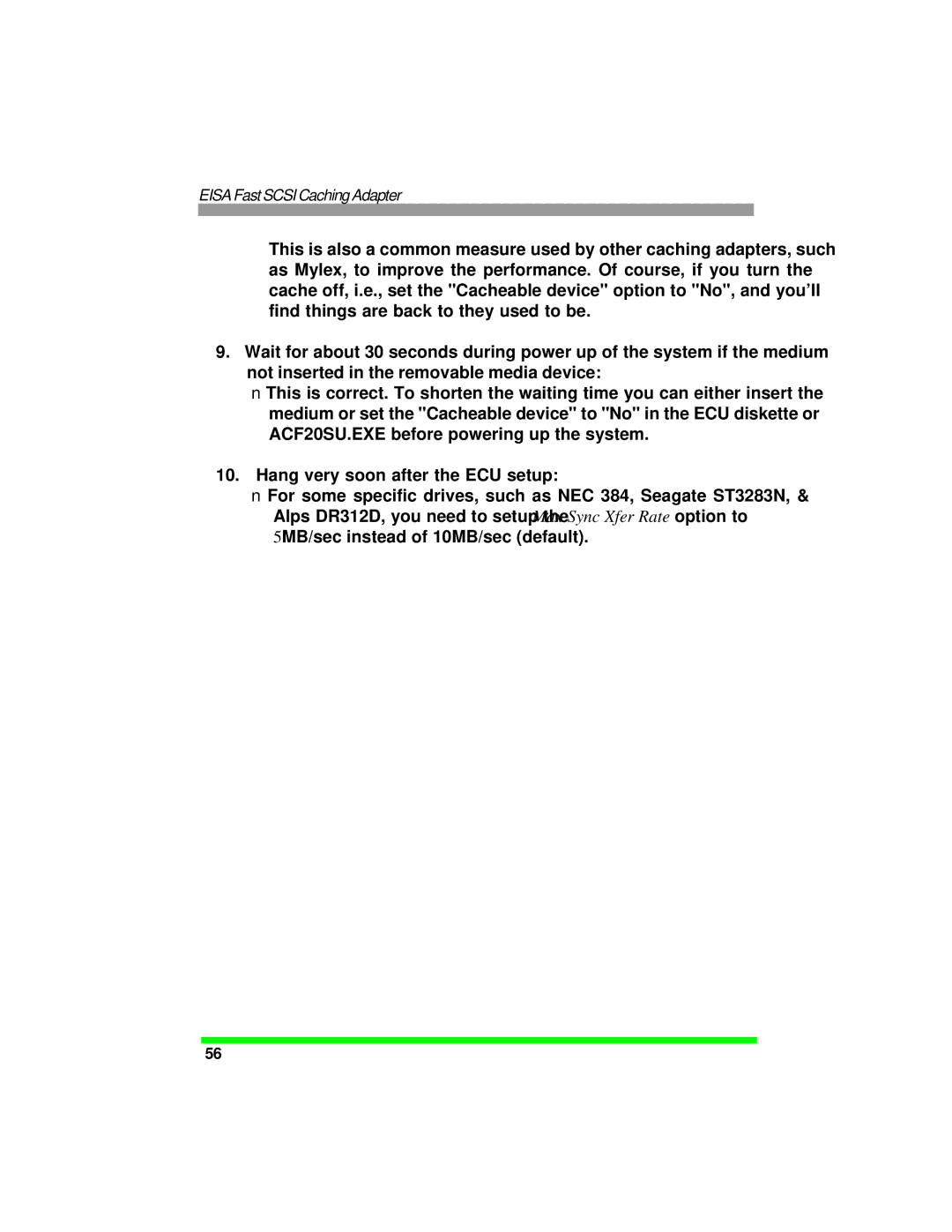 Tekram Technology DC-820B manual Eisa Fast Scsi Caching Adapter 