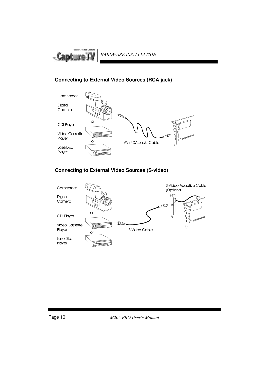 Tekram Technology M205 manual Hardware Installation 