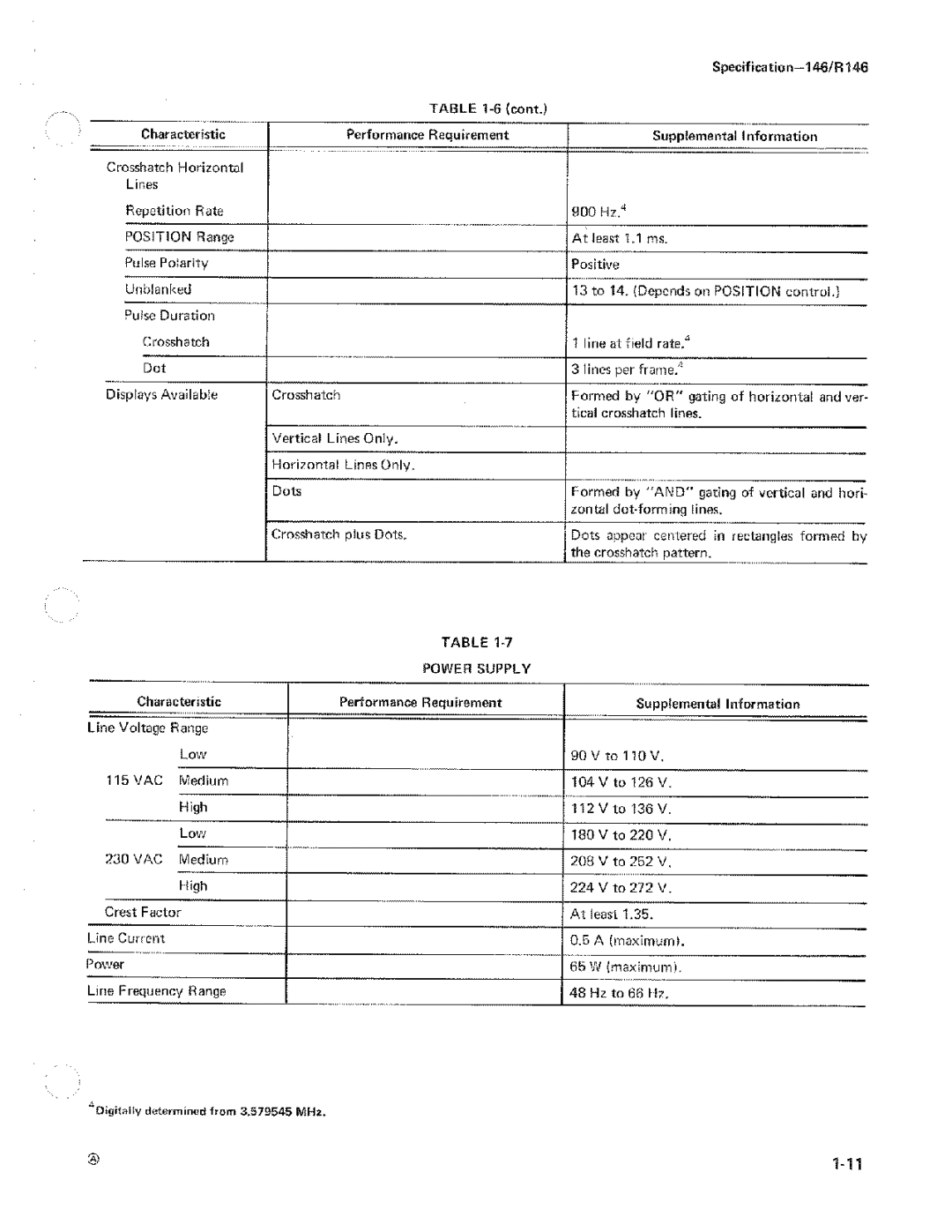 Tektronix 070-1111-00 manual 