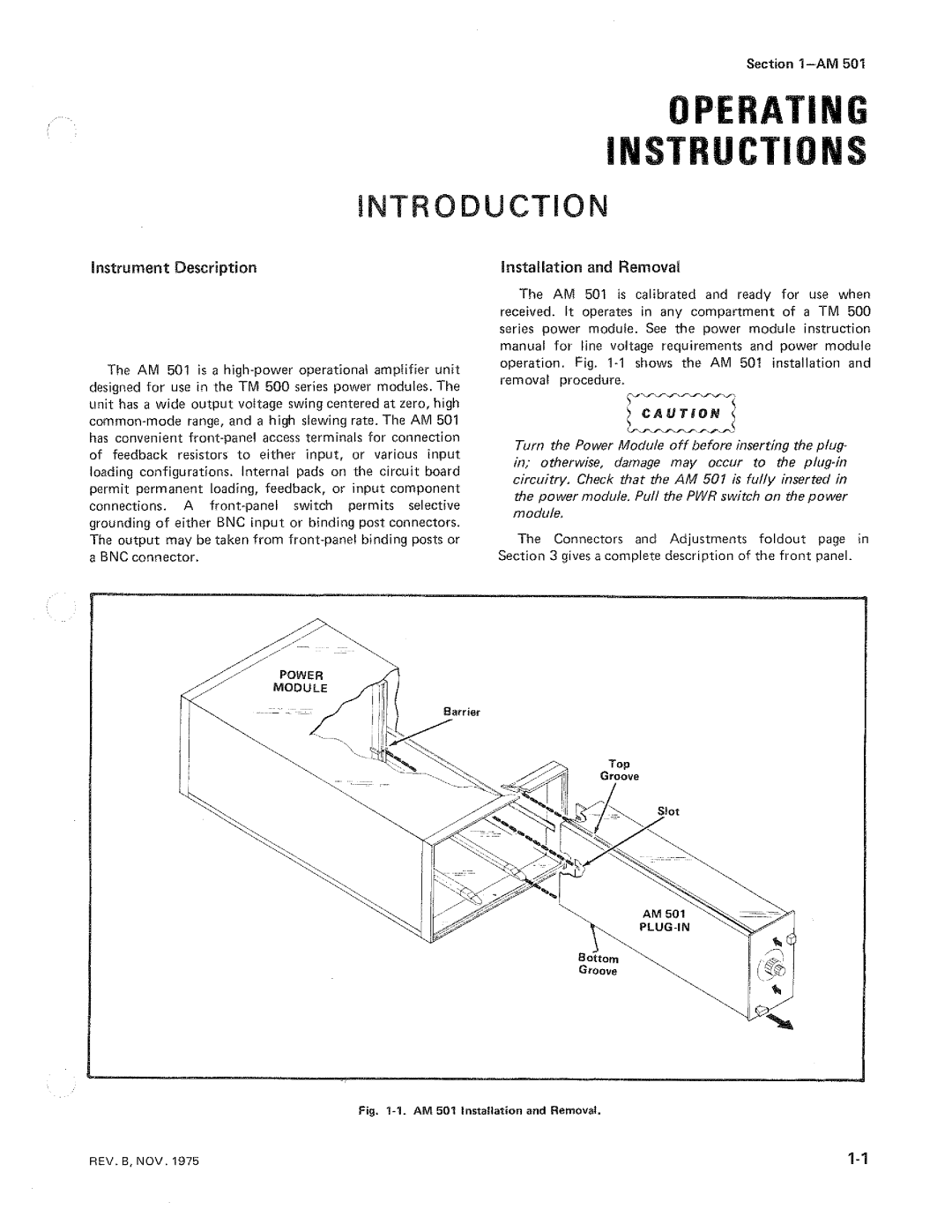 Tektronix 070-1616-00 manual 