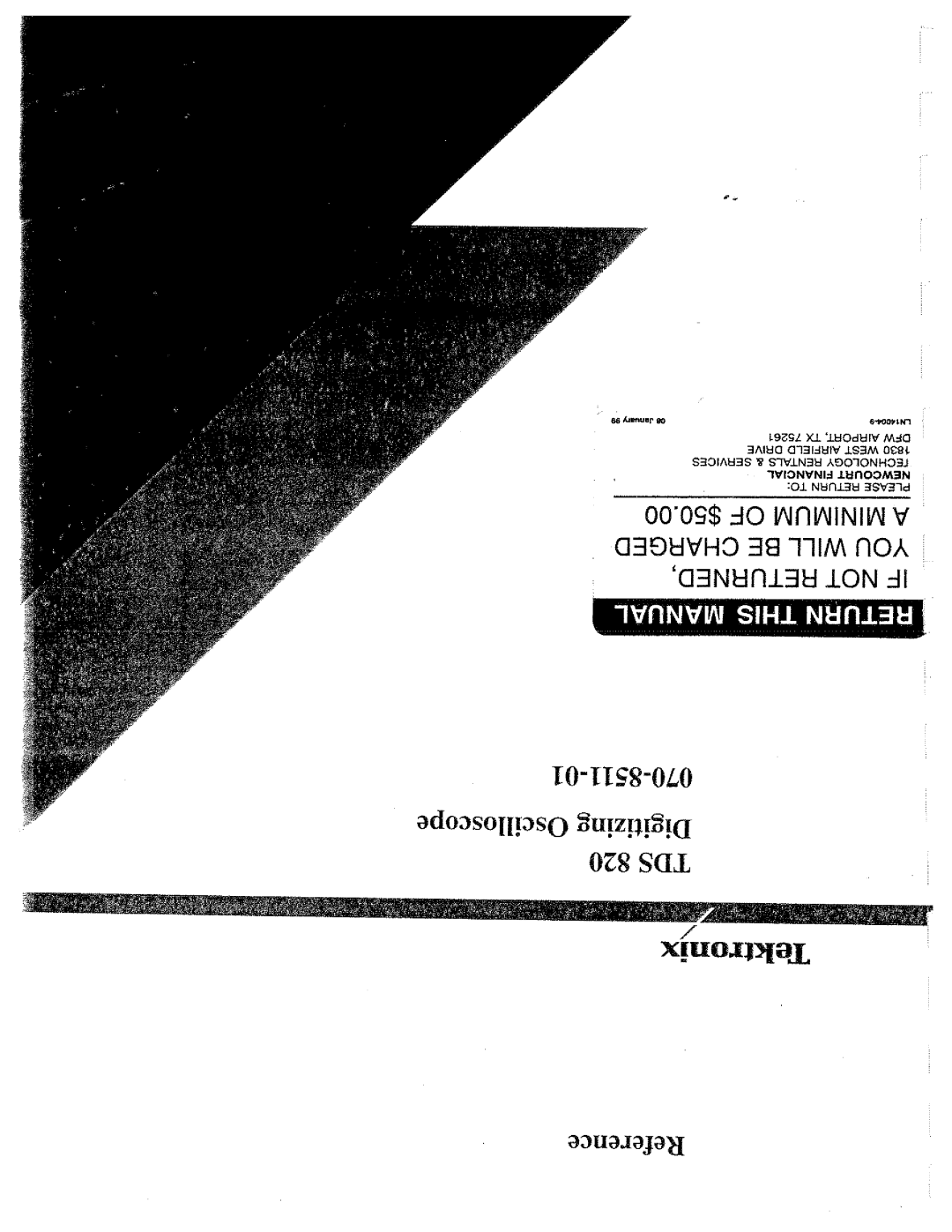 Tektronix 070-8511-01 manual 