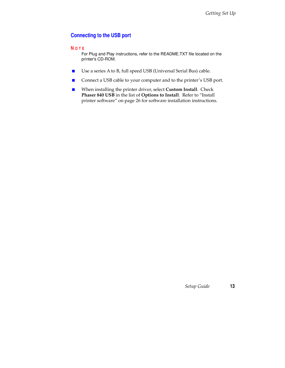 Tektronix 071-0389-00 setup guide Connecting to the USB port 