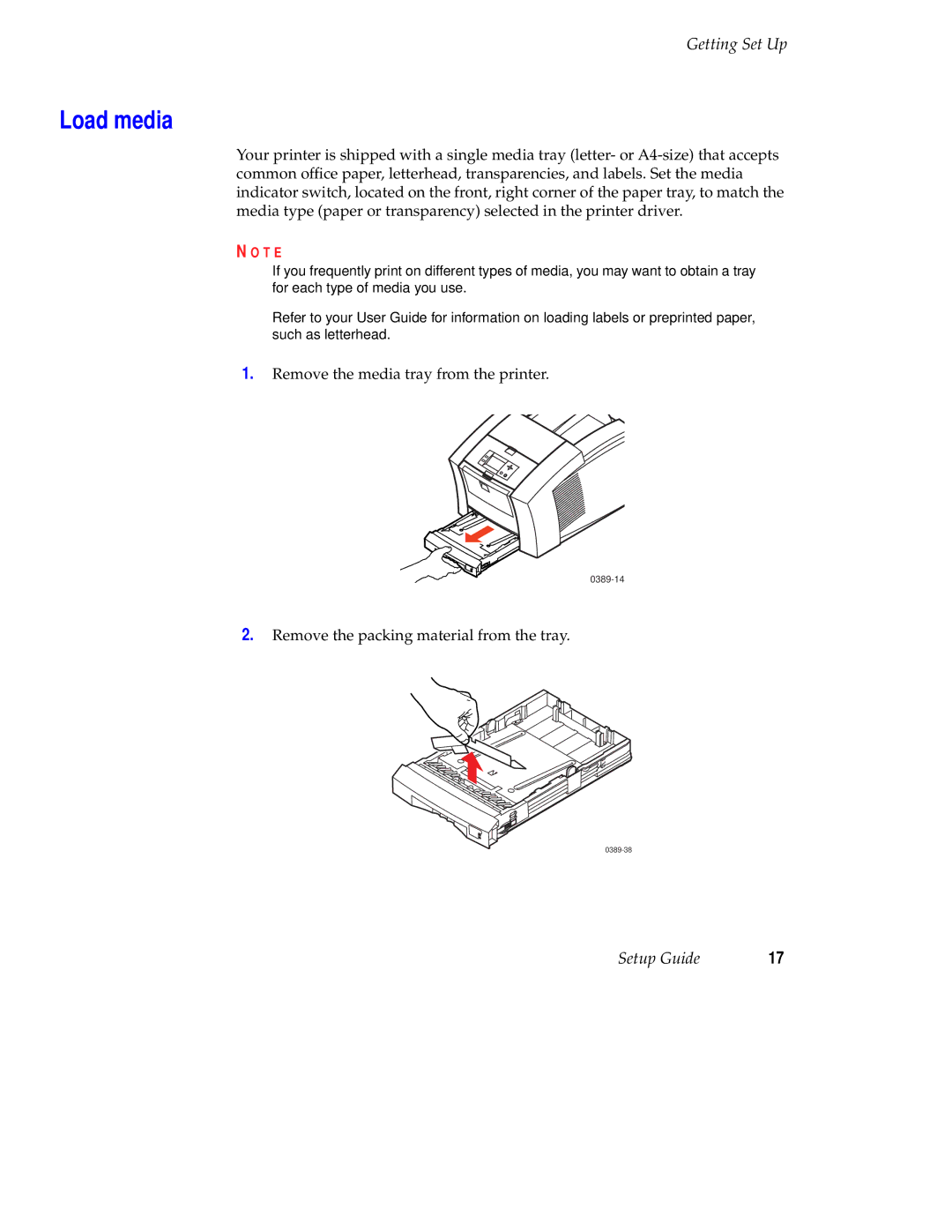 Tektronix 071-0389-00 setup guide Load media 