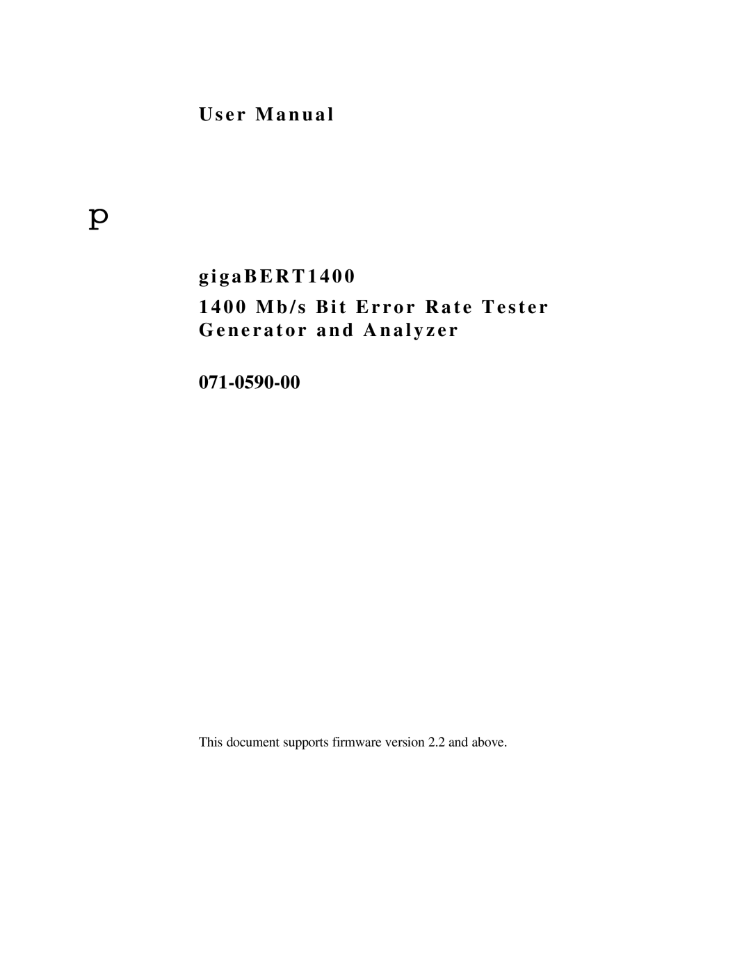 Tektronix 071-0590-00 user manual This document supports firmware version 2.2 and above 