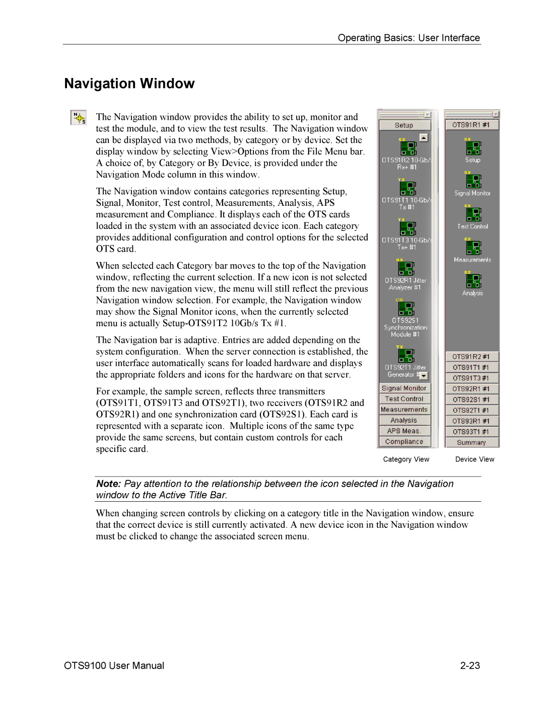 Tektronix 071-0855-05 user manual Navigation Window 