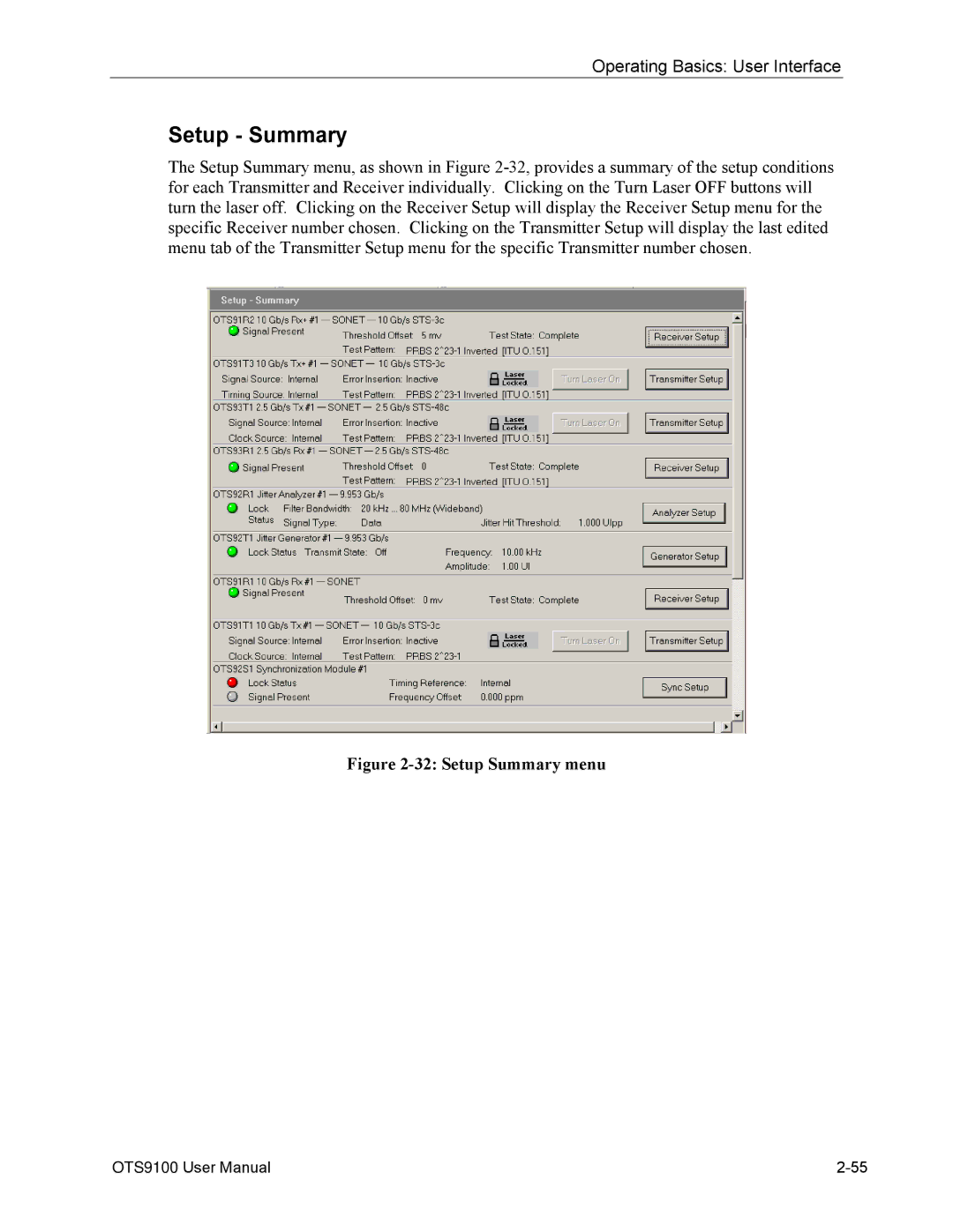 Tektronix 071-0855-05 user manual Setup Summary menu 