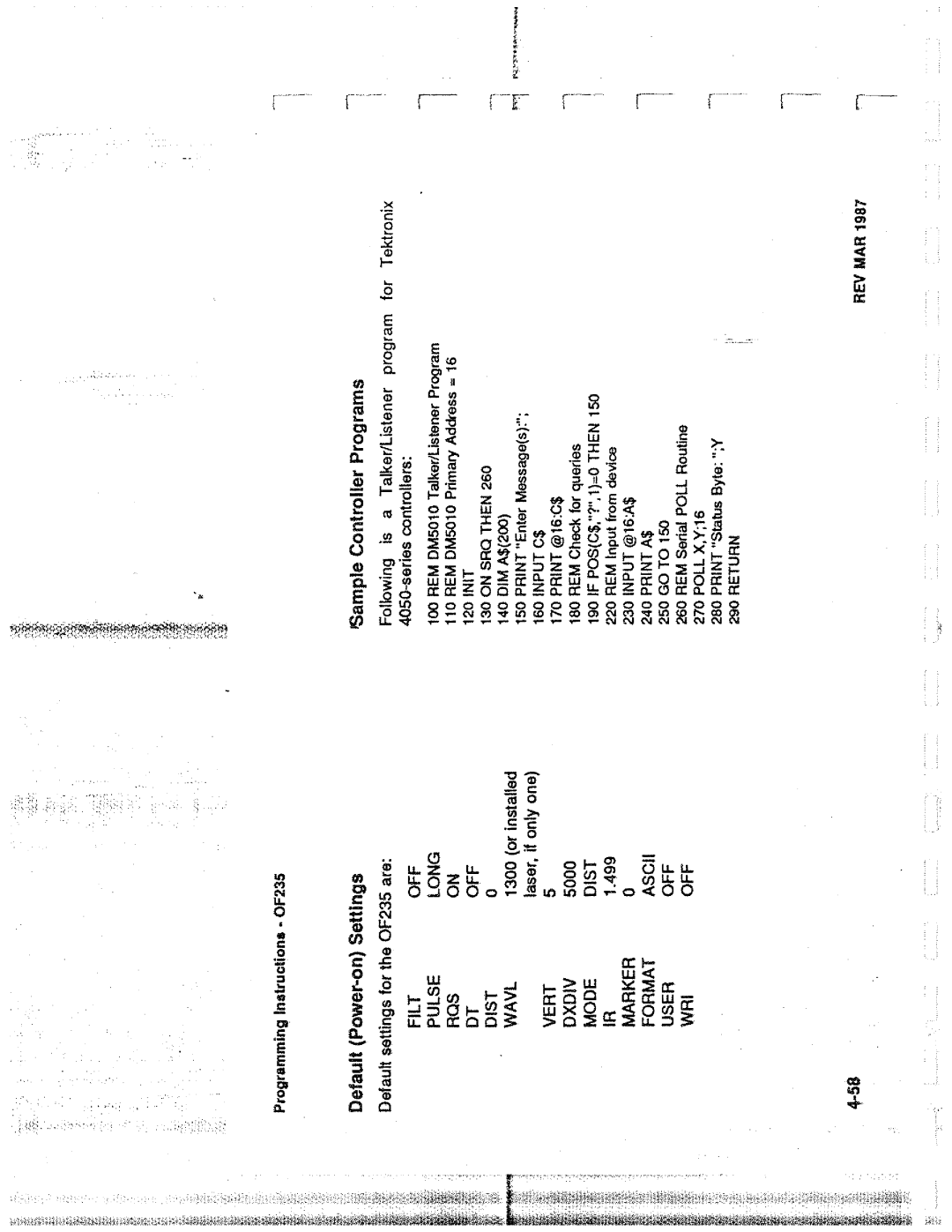 Tektronix 0F235 manual 