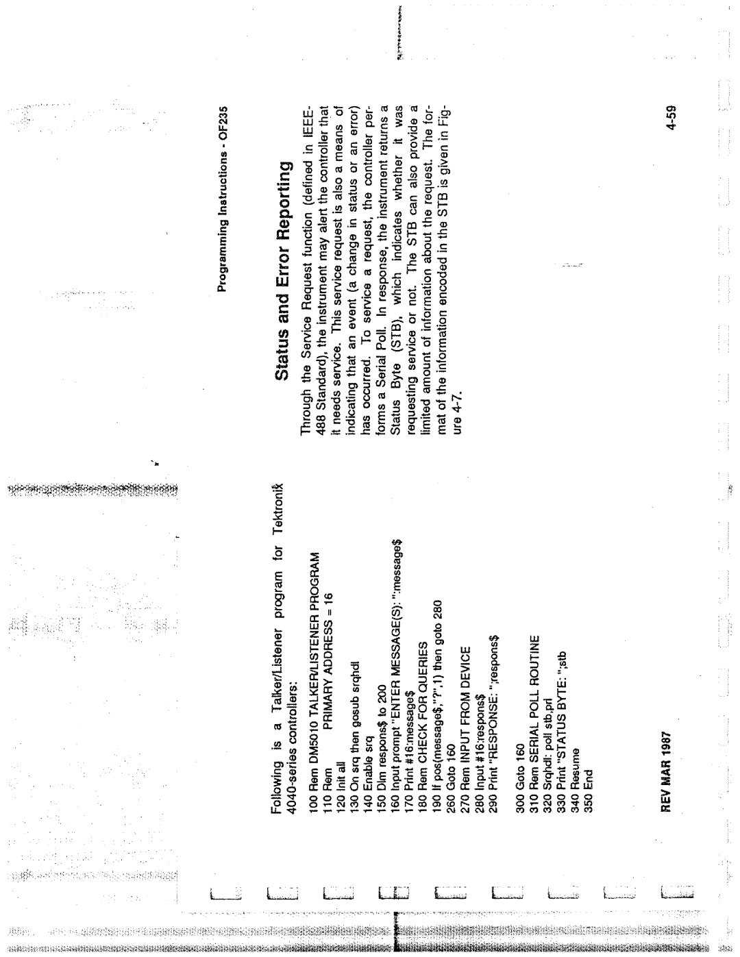 Tektronix 0F235 manual 