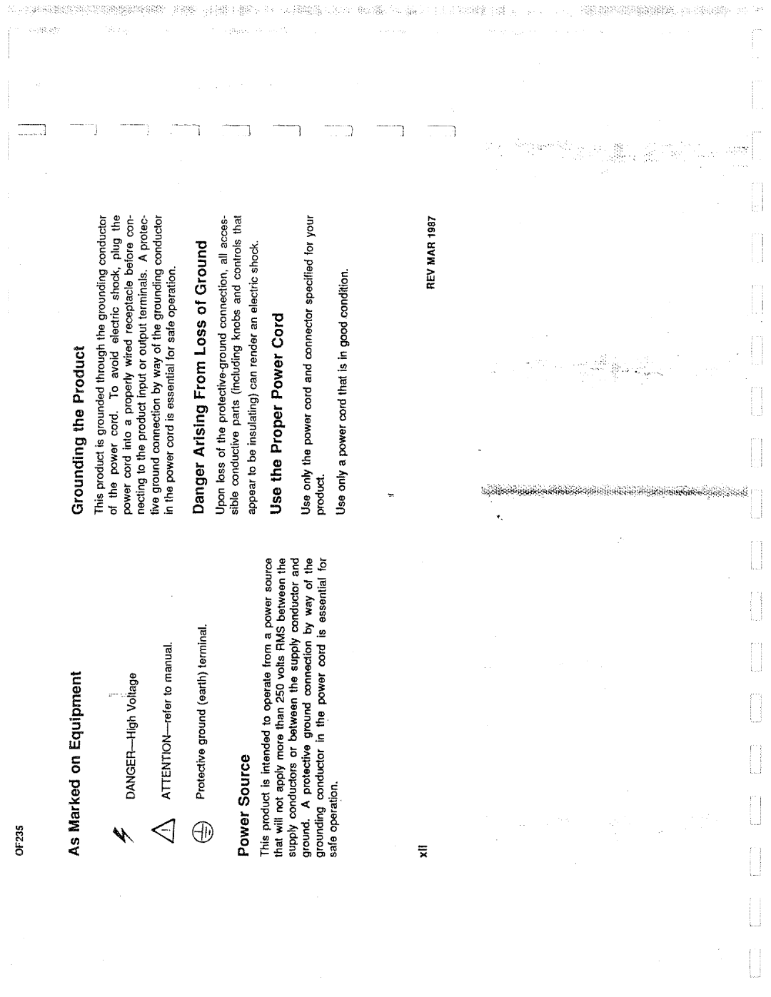 Tektronix 0F235 manual 