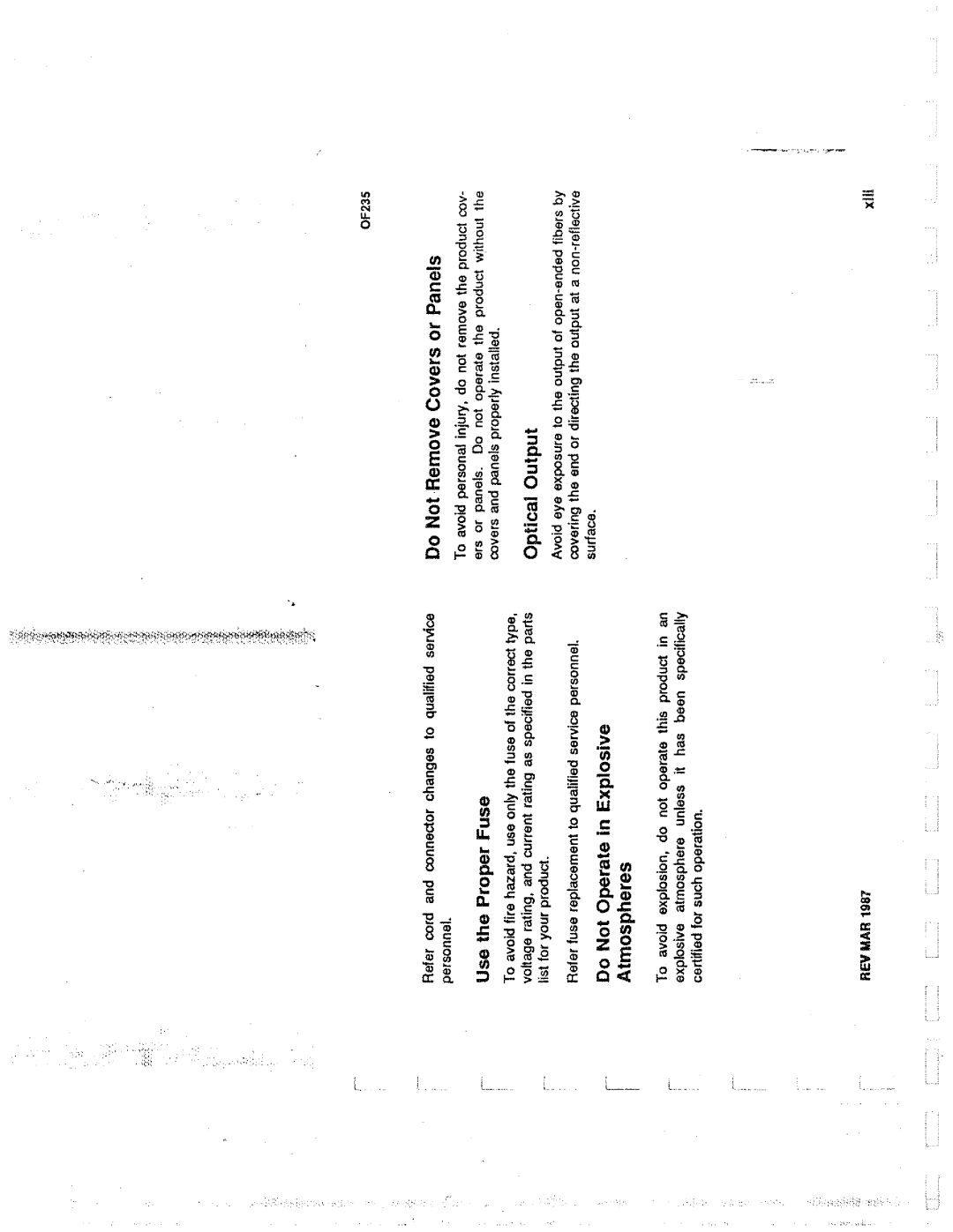 Tektronix 0F235 manual 