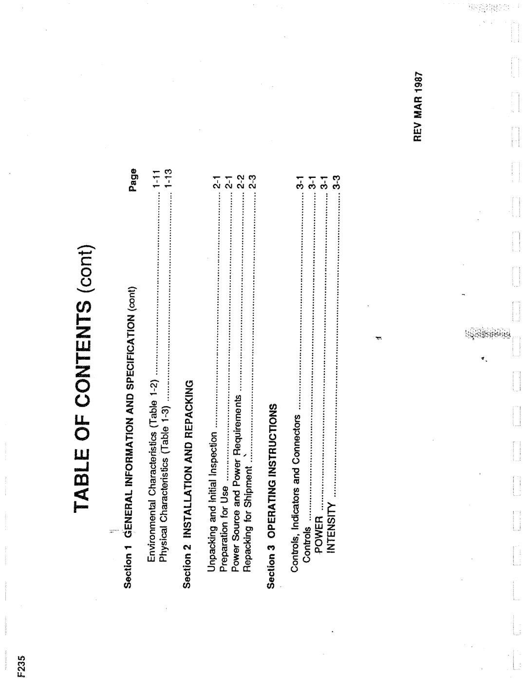 Tektronix 0F235 manual 