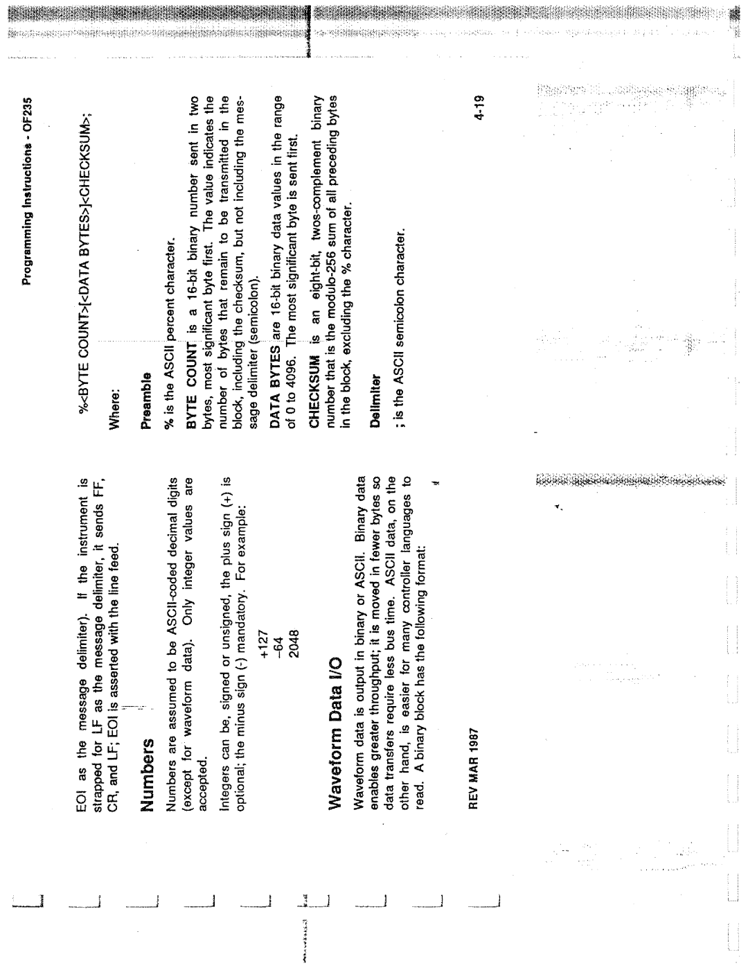 Tektronix 0F235 manual 