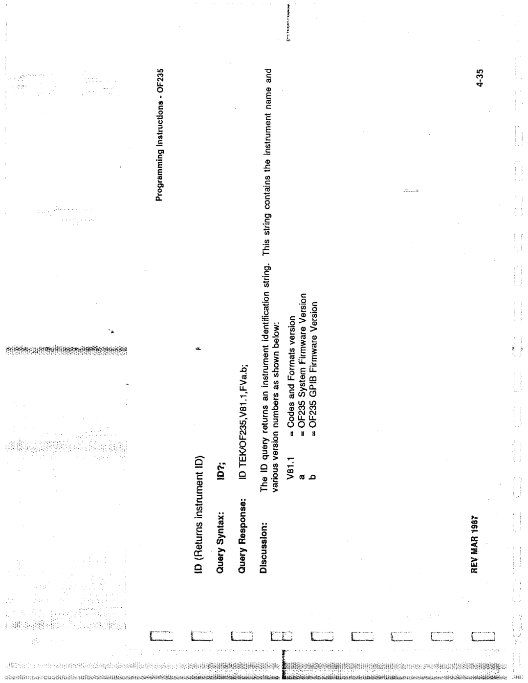 Tektronix 0F235 manual 