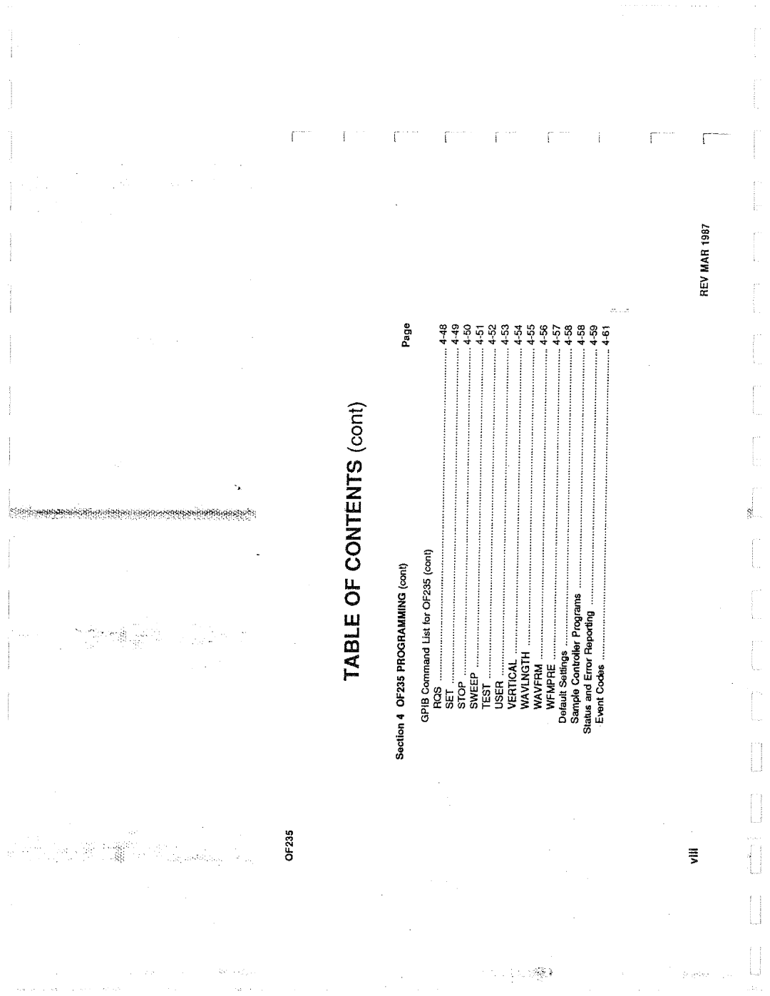 Tektronix 0F235 manual 