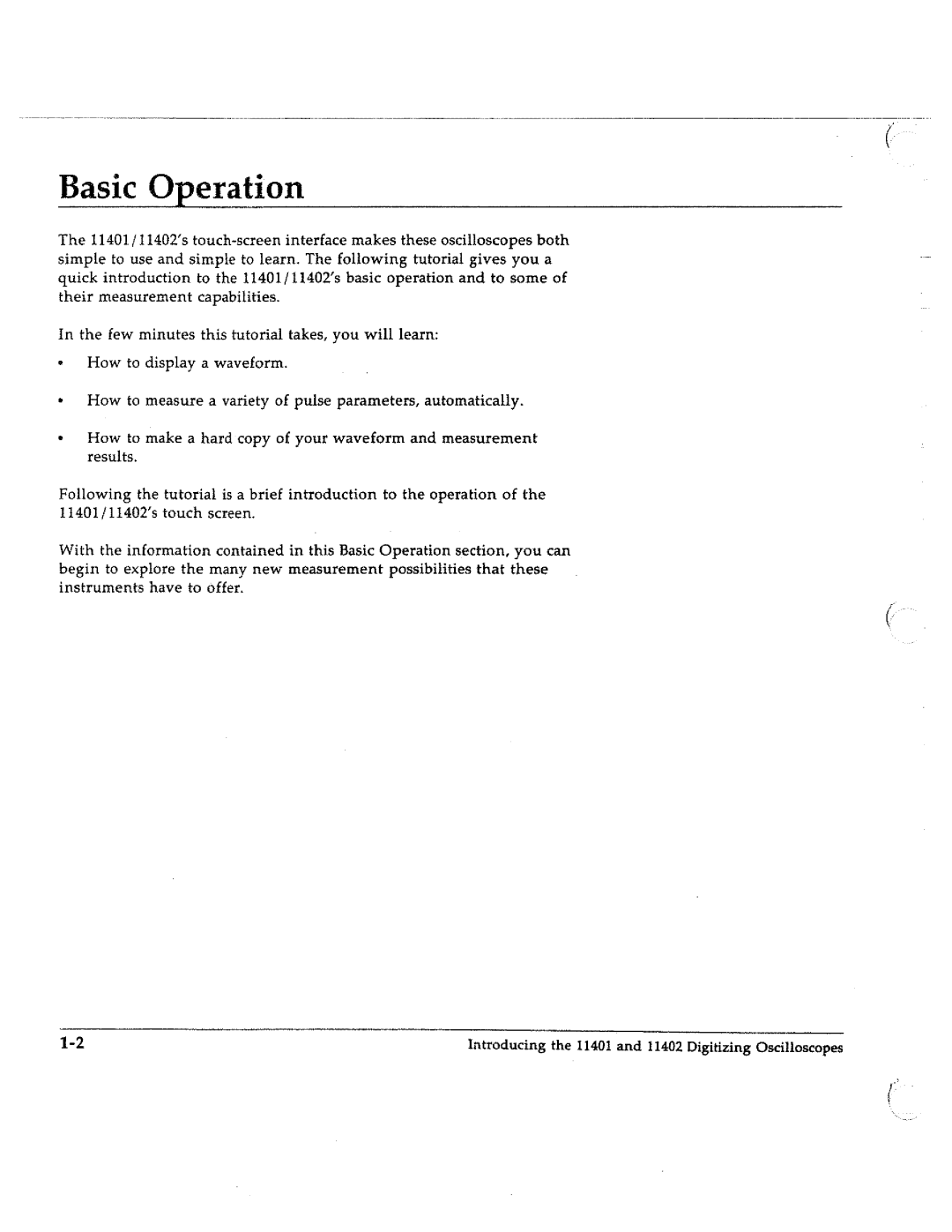 Tektronix 11401, 11402 manual 