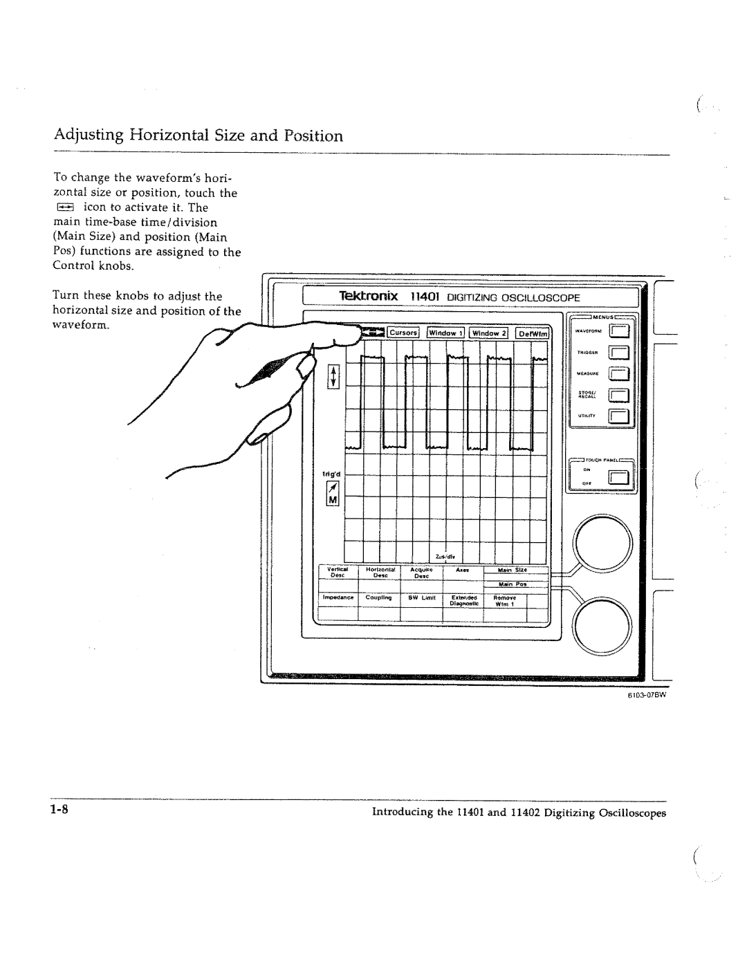 Tektronix 11401, 11402 manual 