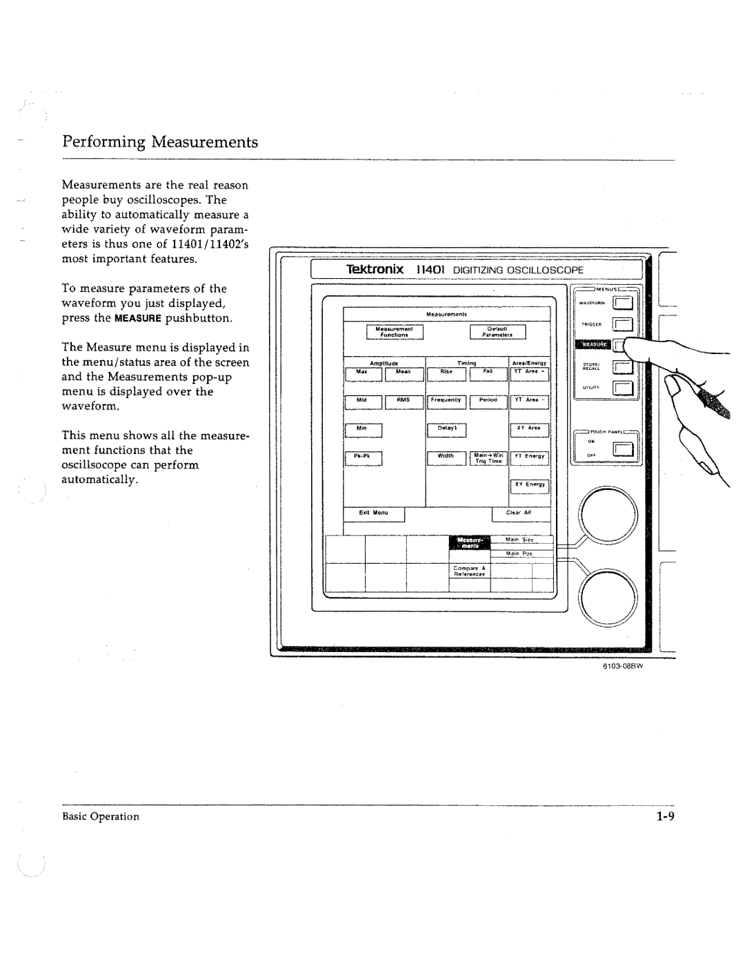 Tektronix 11402, 11401 manual 