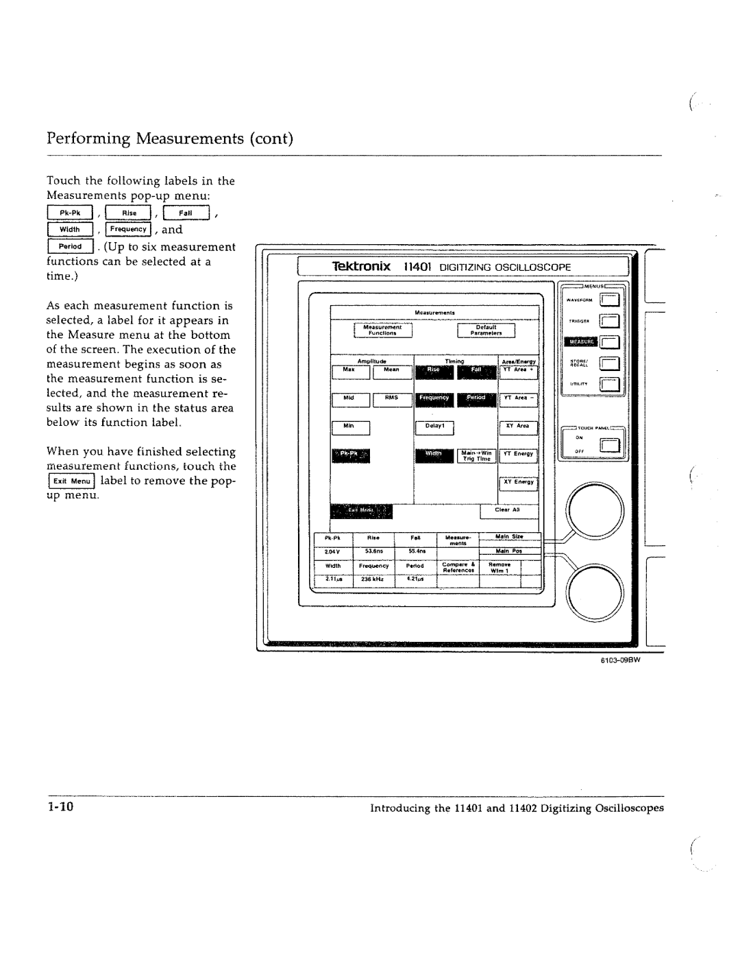 Tektronix 11401, 11402 manual 