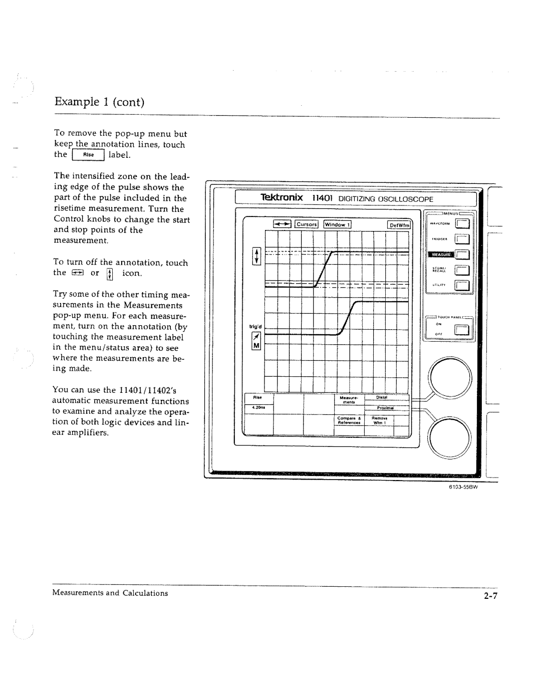 Tektronix 11402, 11401 manual 