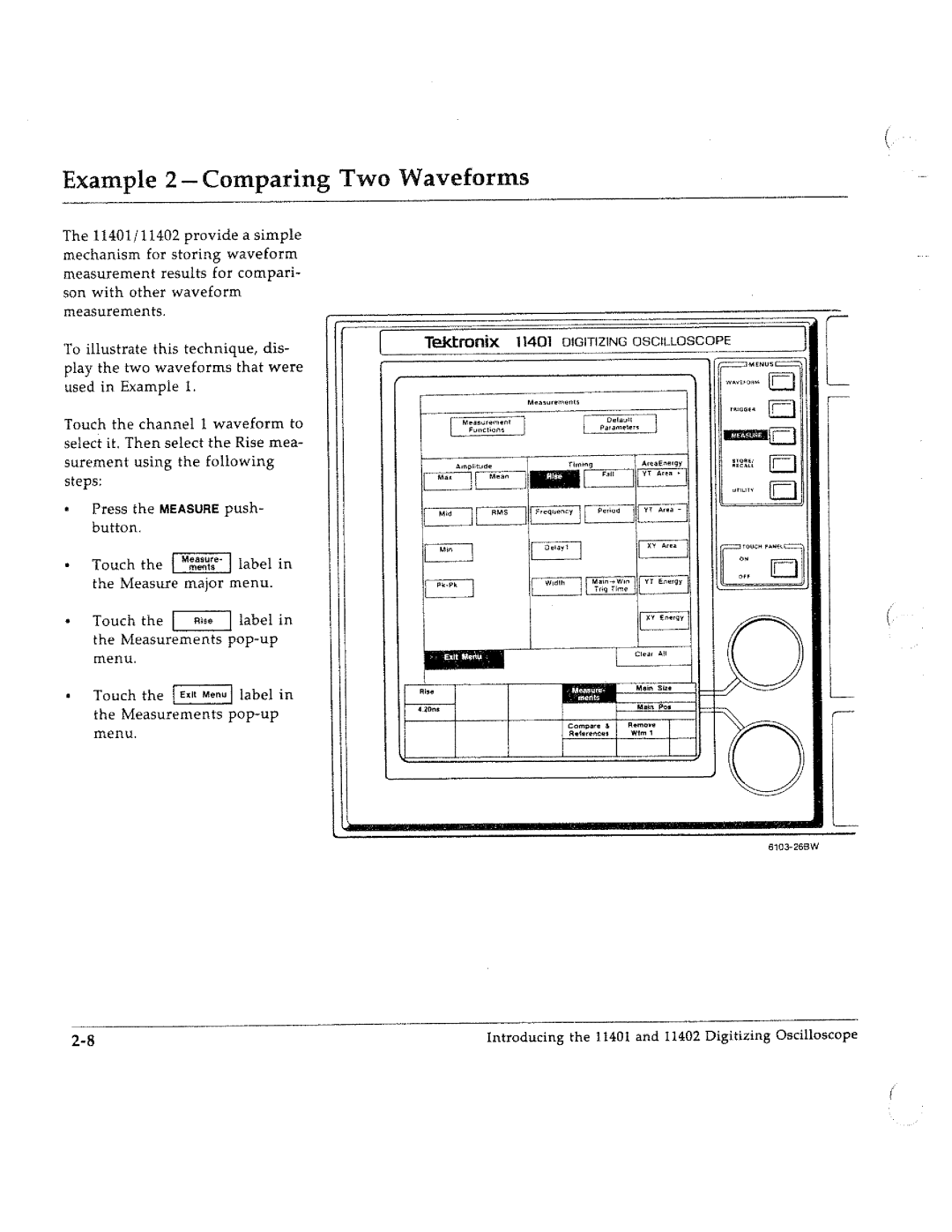 Tektronix 11401, 11402 manual 