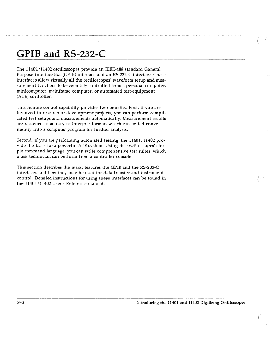 Tektronix 11401, 11402 manual 