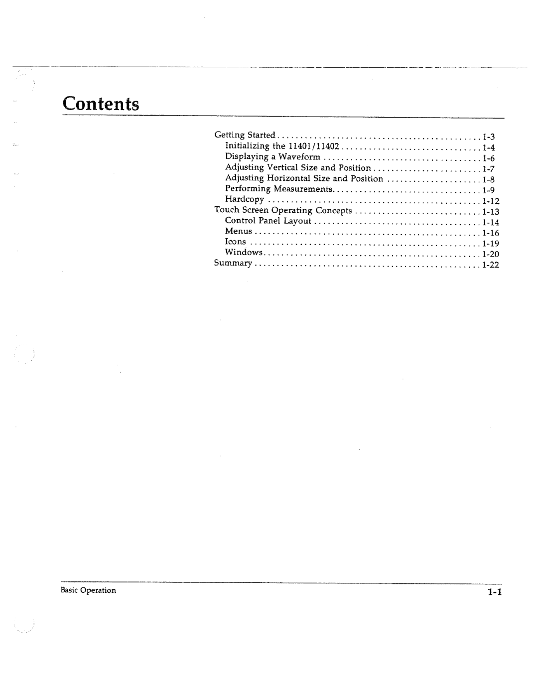 Tektronix 11402, 11401 manual 