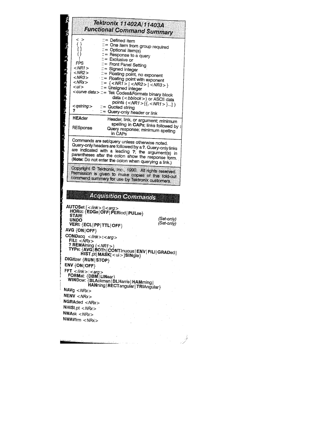 Tektronix 11402A, 11403A manual 