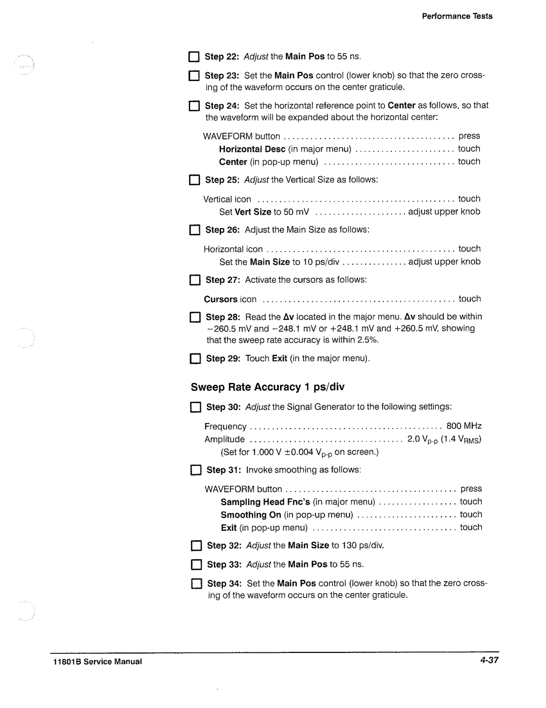 Tektronix 11801B manual 