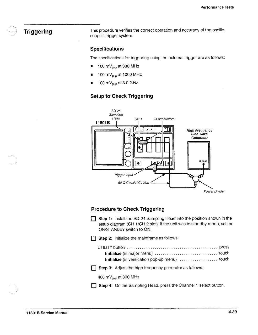 Tektronix 11801B manual 