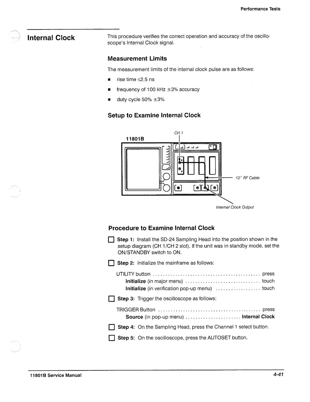 Tektronix 11801B manual 