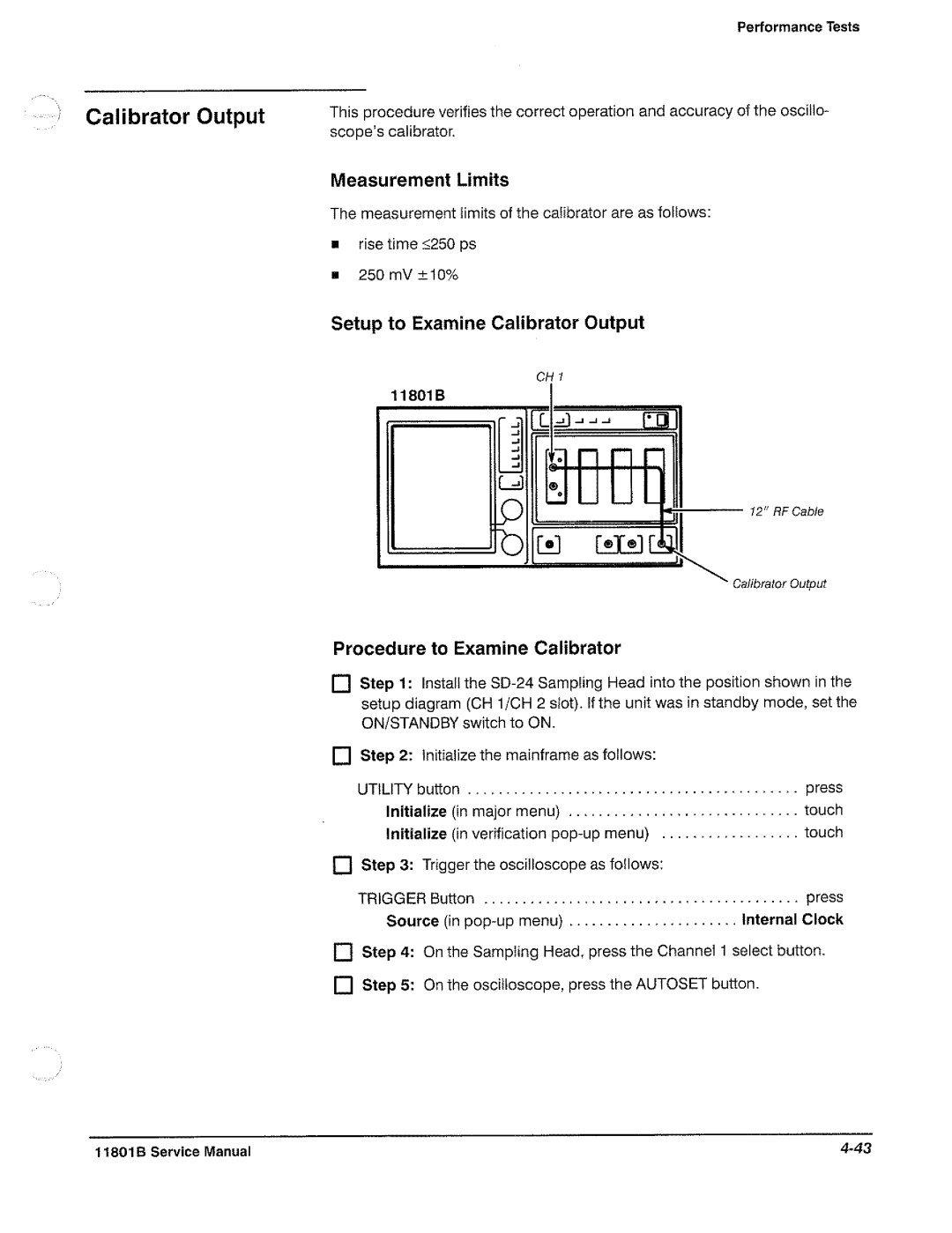 Tektronix 11801B manual 