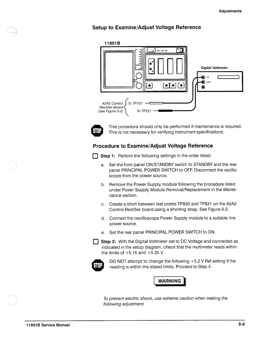 Tektronix 11801B manual 