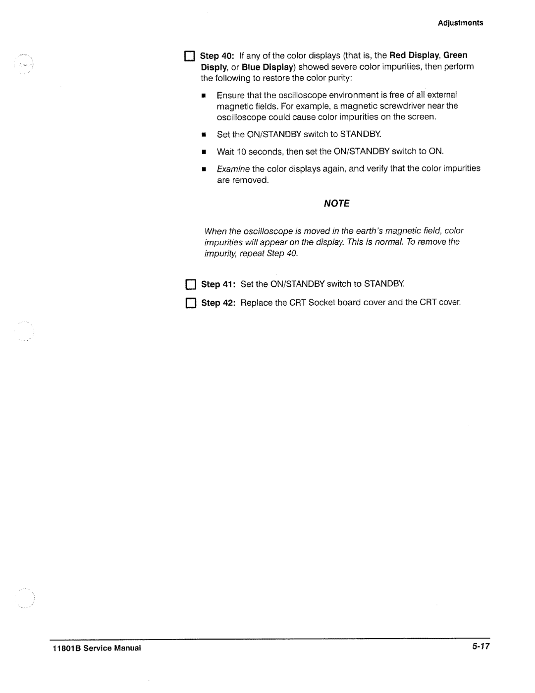 Tektronix 11801B manual 