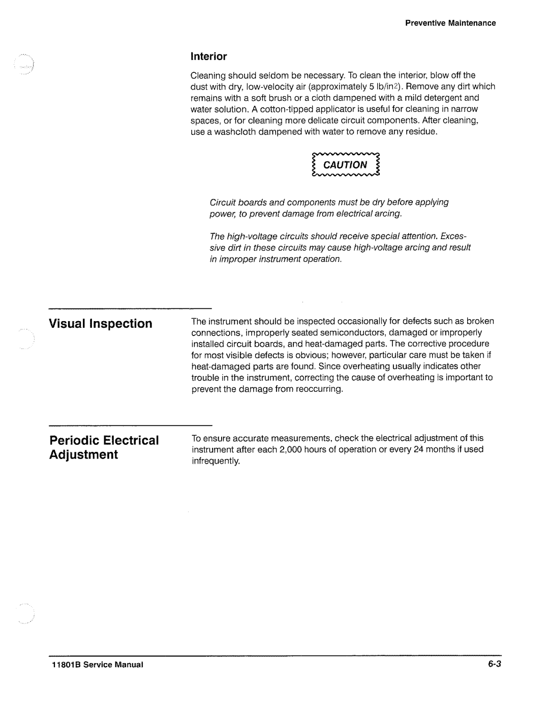 Tektronix 11801B manual 