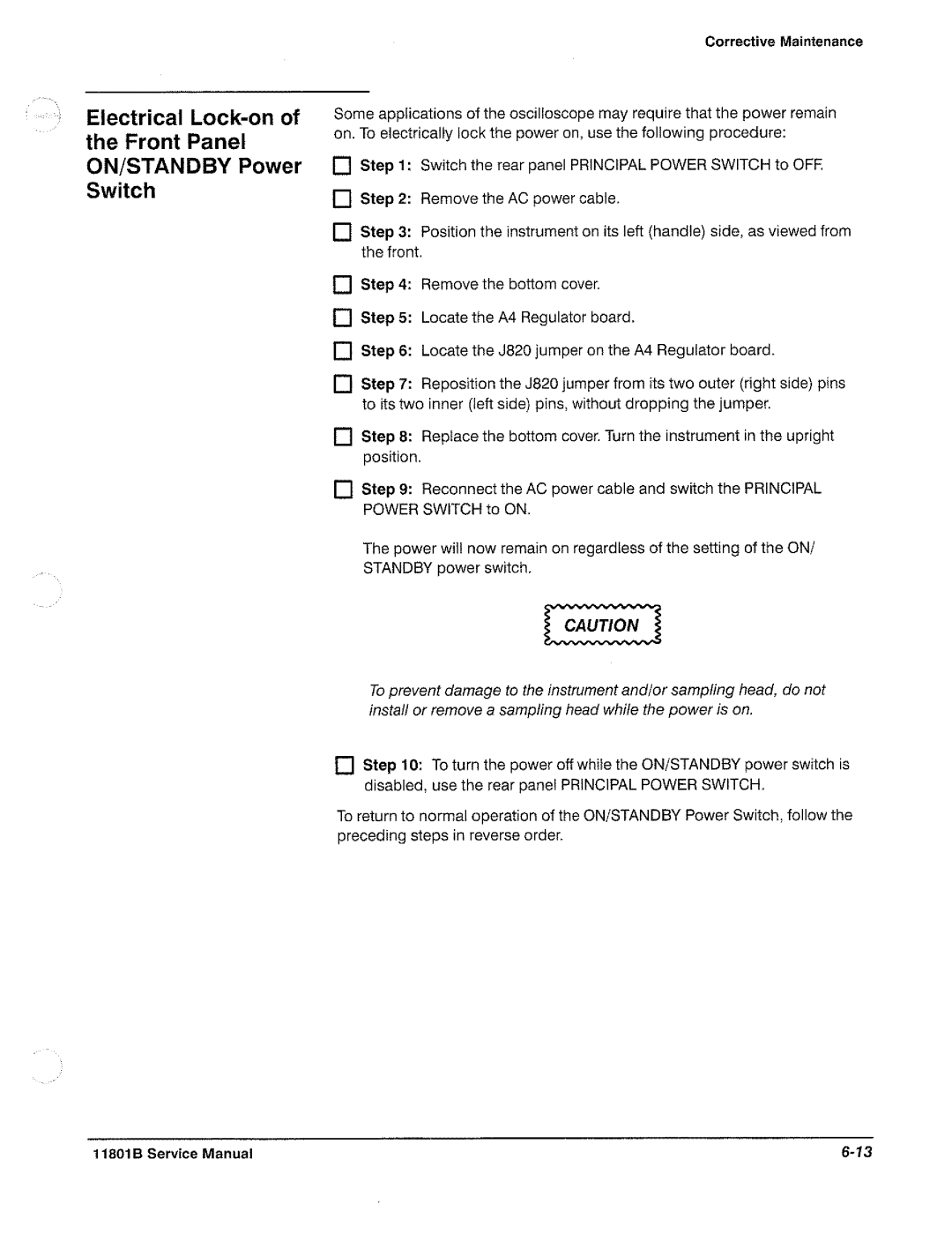 Tektronix 11801B manual 