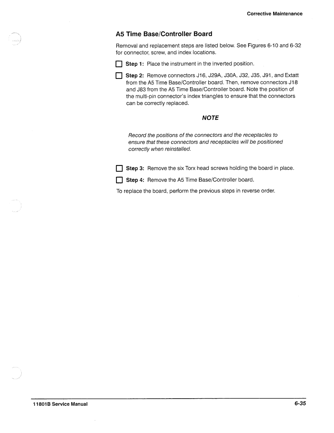 Tektronix 11801B manual 